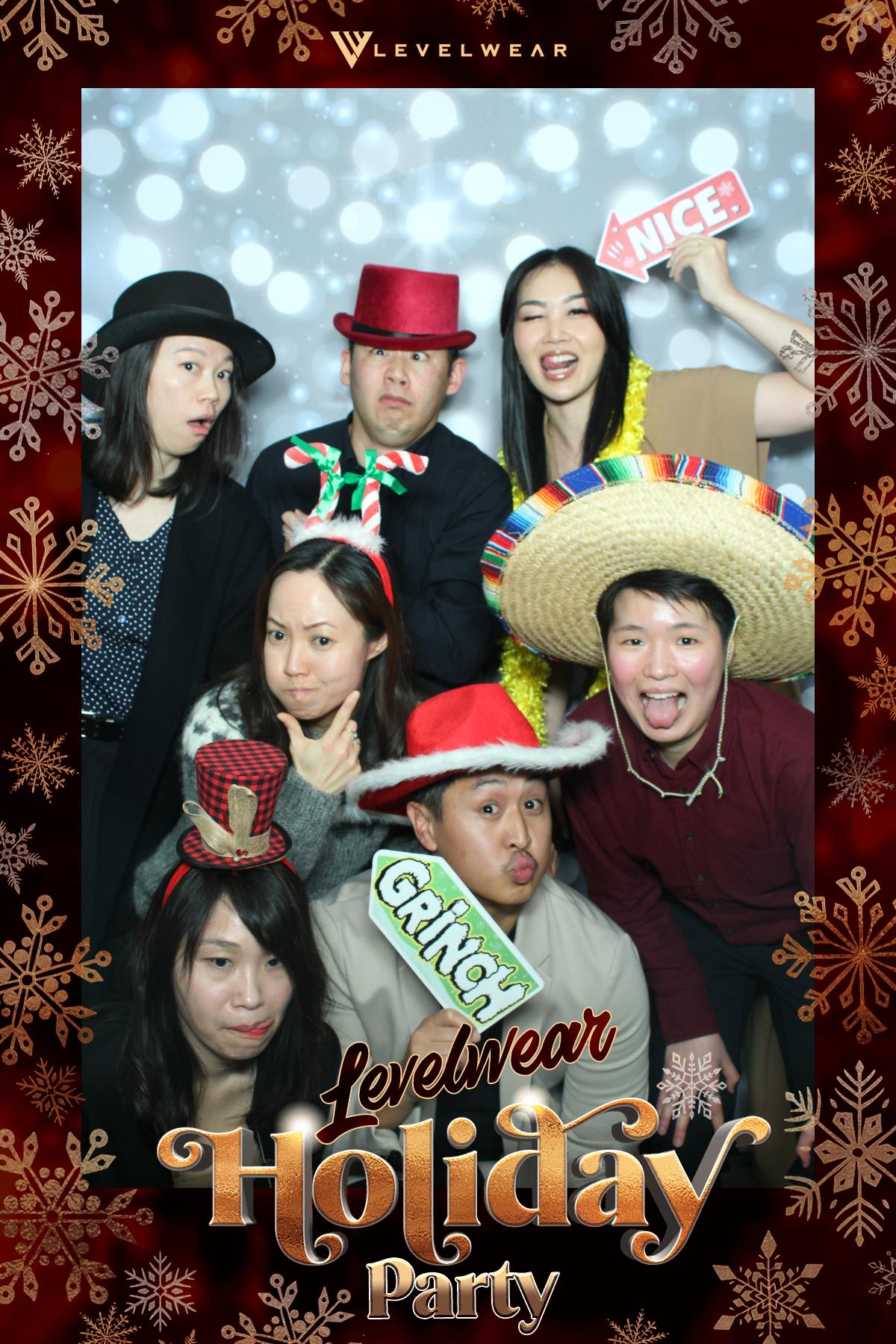 Levelwear Holiday Party | View more photos from the event at gallery.myselfiemirror.ca/u/romanmyselfiemirrorca/Levelwear-Holiday-Party