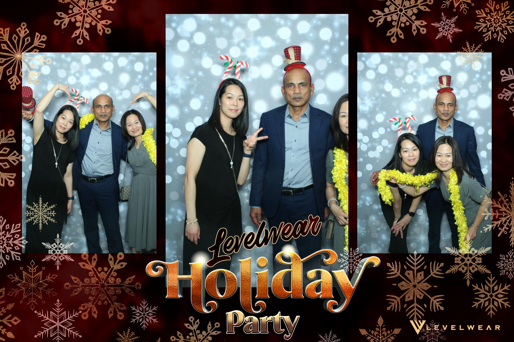 Levelwear Holiday Party | View more photos from the event at gallery.myselfiemirror.ca/u/romanmyselfiemirrorca/Levelwear-Holiday-Party