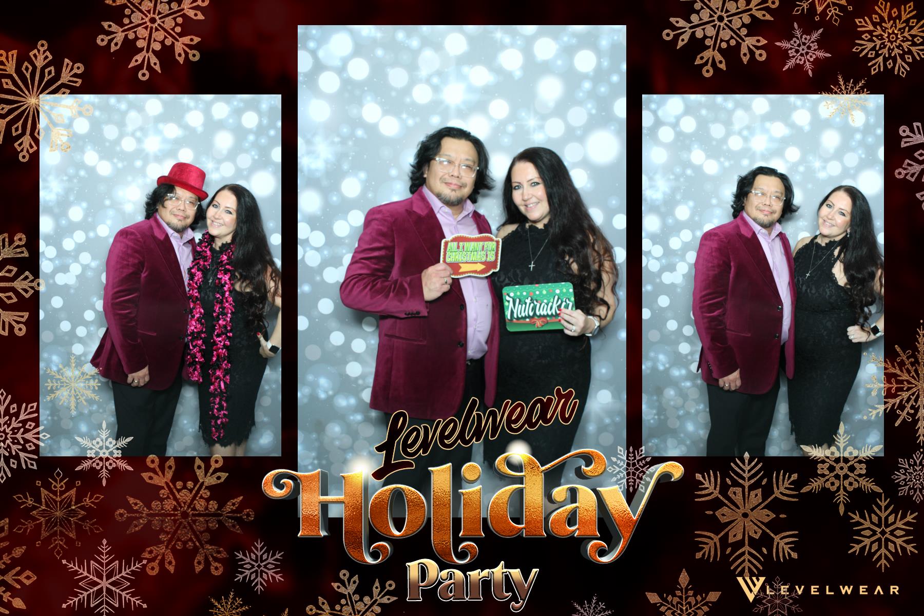 Levelwear Holiday Party | View more photos from the event at gallery.myselfiemirror.ca/u/romanmyselfiemirrorca/Levelwear-Holiday-Party