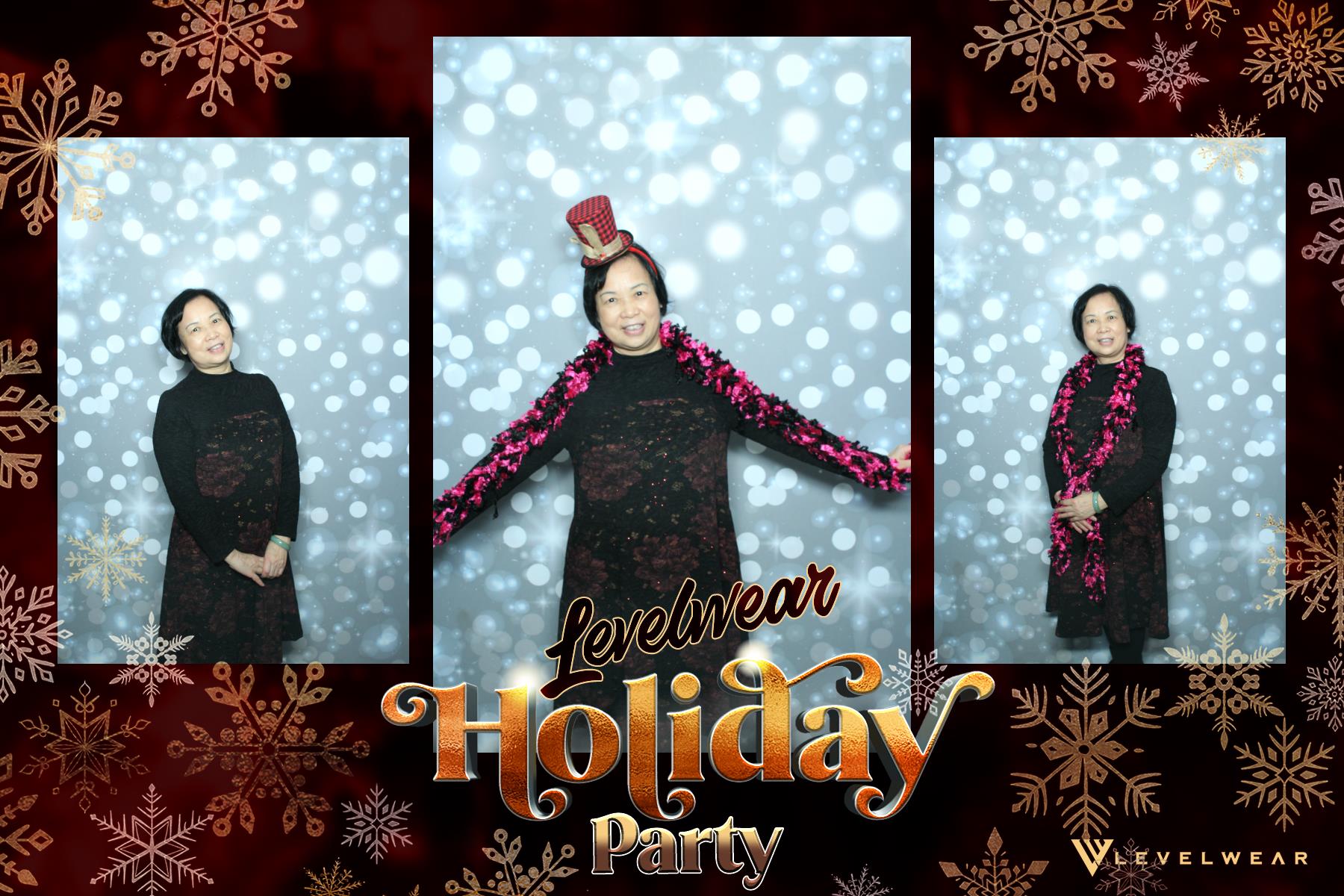 Levelwear Holiday Party | View more photos from the event at gallery.myselfiemirror.ca/u/romanmyselfiemirrorca/Levelwear-Holiday-Party