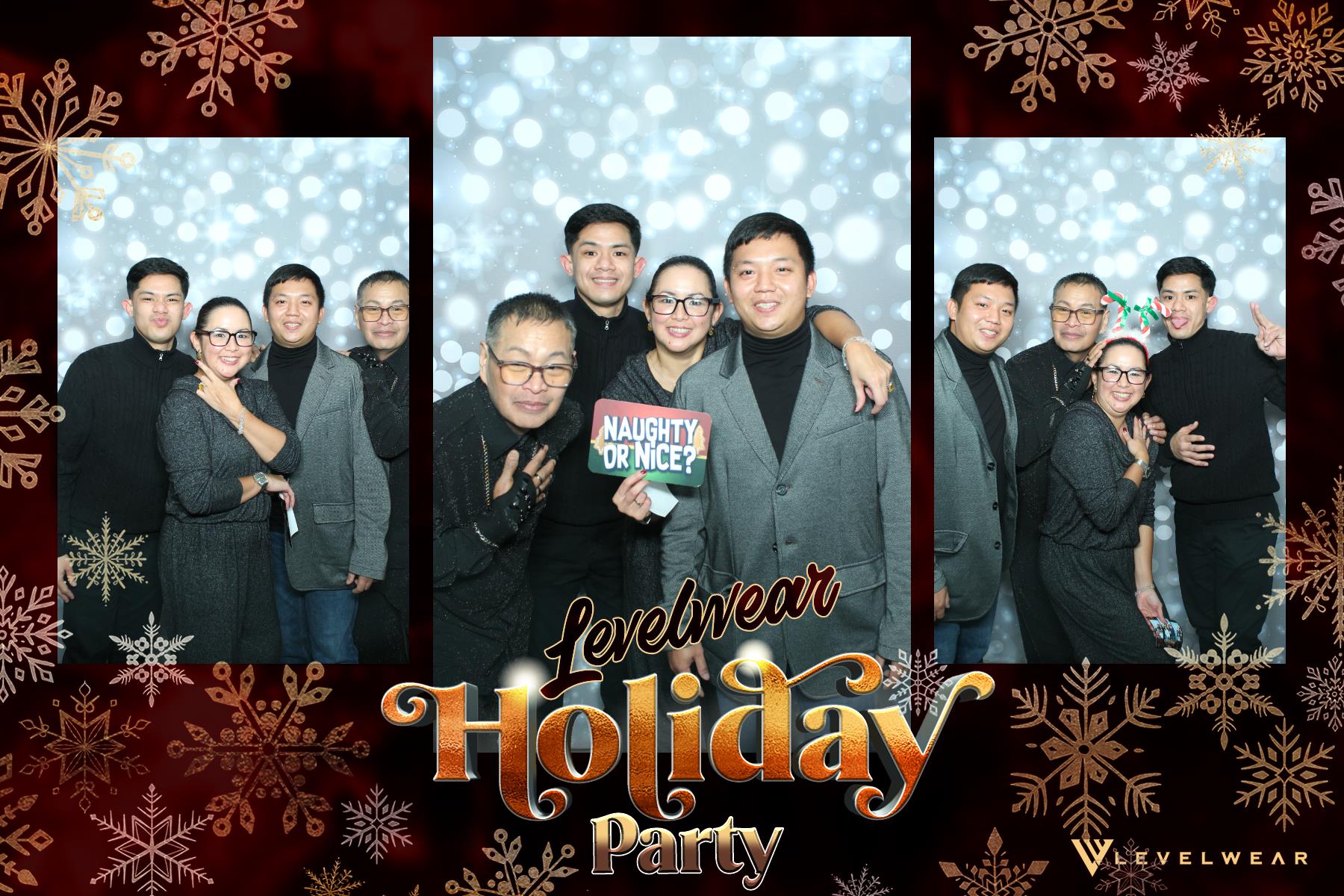 Levelwear Holiday Party | View more photos from the event at gallery.myselfiemirror.ca/u/romanmyselfiemirrorca/Levelwear-Holiday-Party