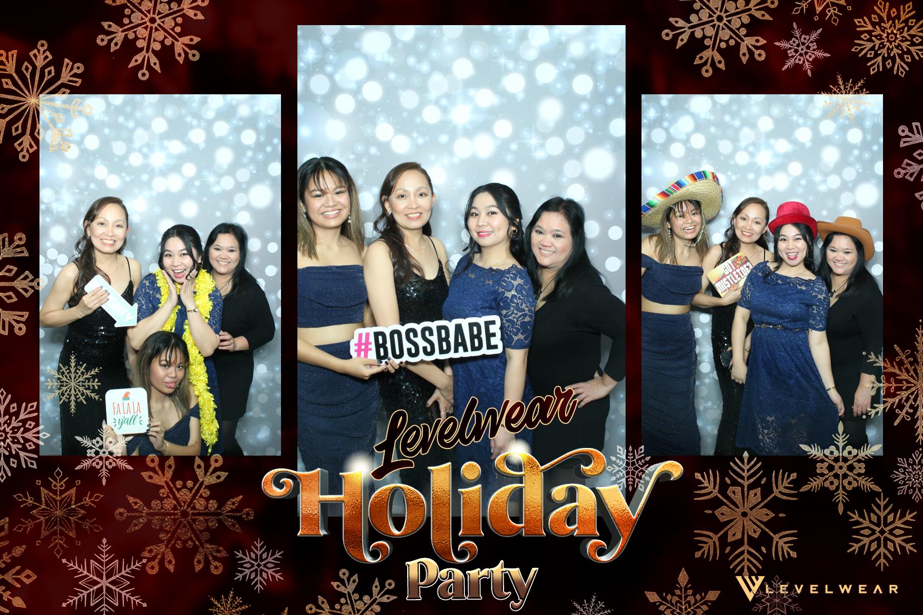 Levelwear Holiday Party | View more photos from the event at gallery.myselfiemirror.ca/u/romanmyselfiemirrorca/Levelwear-Holiday-Party