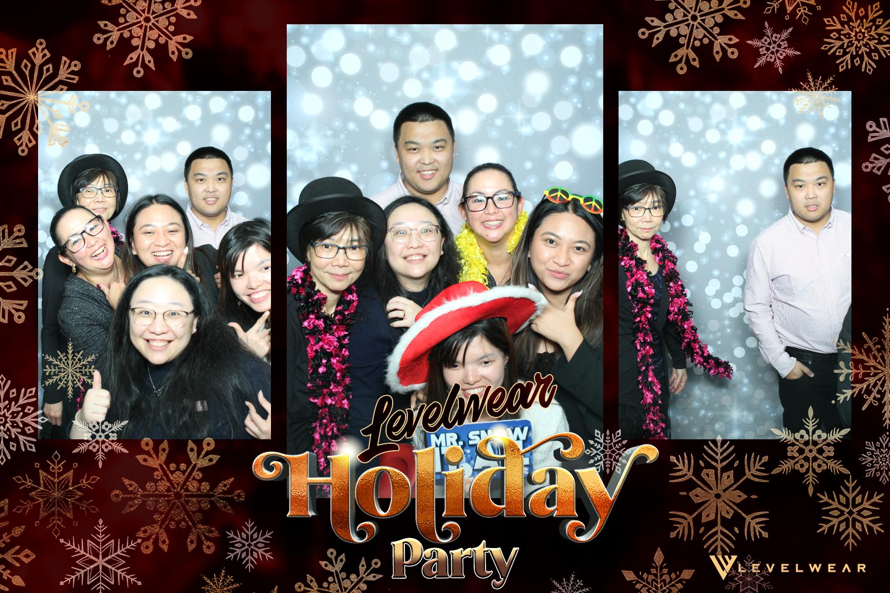 Levelwear Holiday Party | View more photos from the event at gallery.myselfiemirror.ca/u/romanmyselfiemirrorca/Levelwear-Holiday-Party