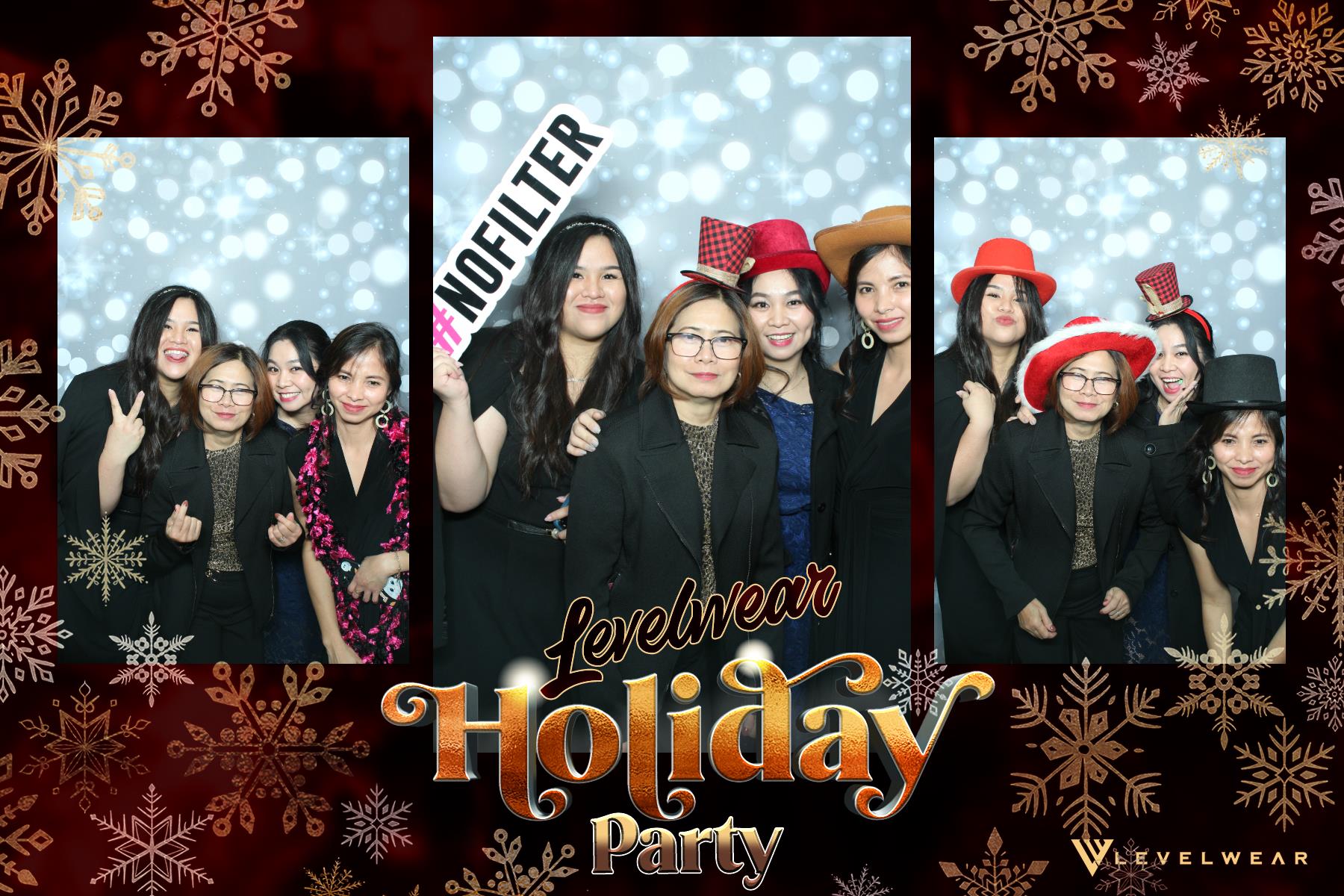 Levelwear Holiday Party | View more photos from the event at gallery.myselfiemirror.ca/u/romanmyselfiemirrorca/Levelwear-Holiday-Party