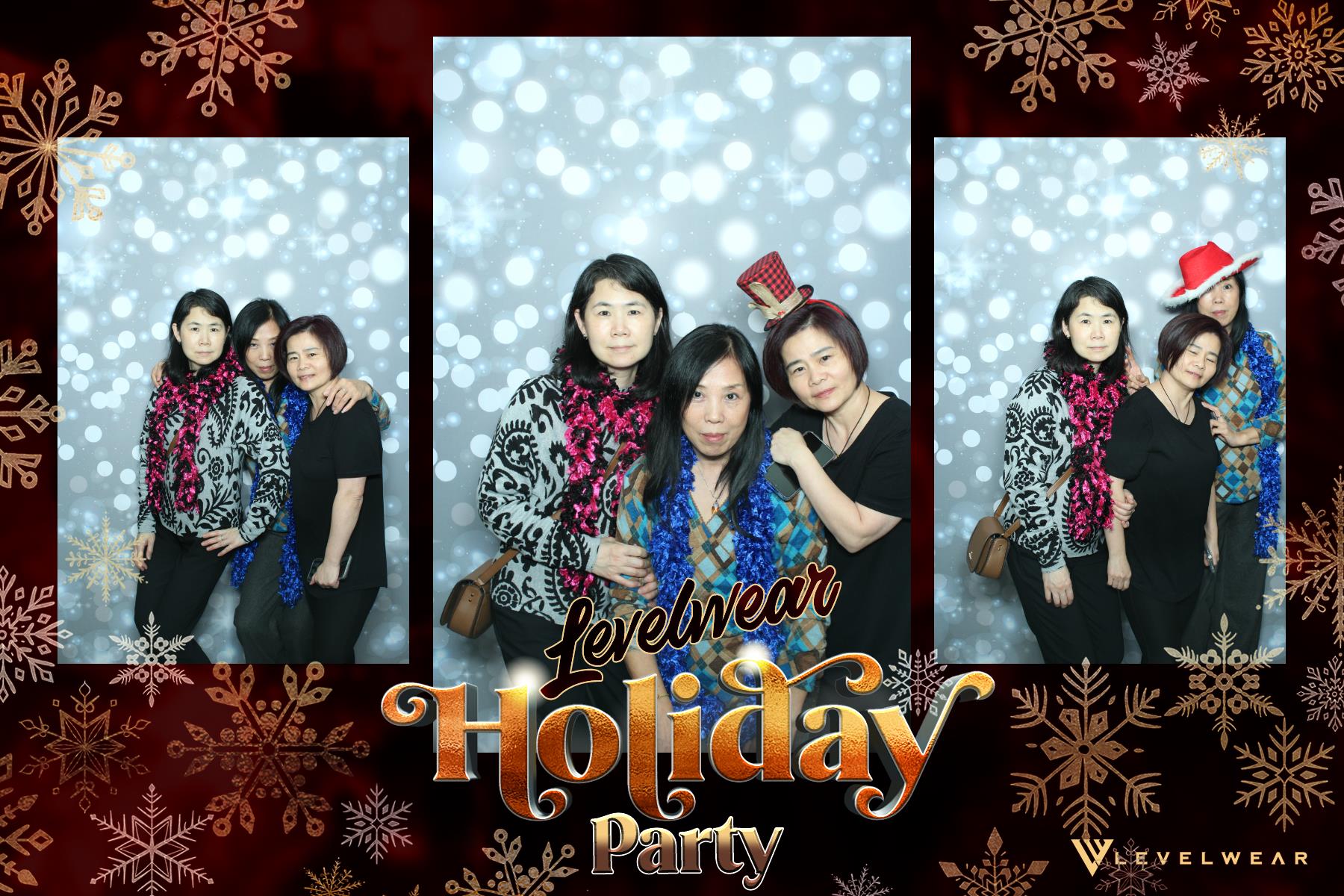 Levelwear Holiday Party | View more photos from the event at gallery.myselfiemirror.ca/u/romanmyselfiemirrorca/Levelwear-Holiday-Party
