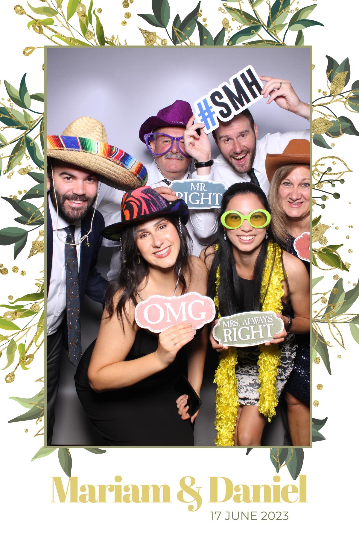 Mariam & Daniel  | View more photos from the event at gallery.myselfiemirror.ca/u/romanmyselfiemirrorca/Mariam-Daniel