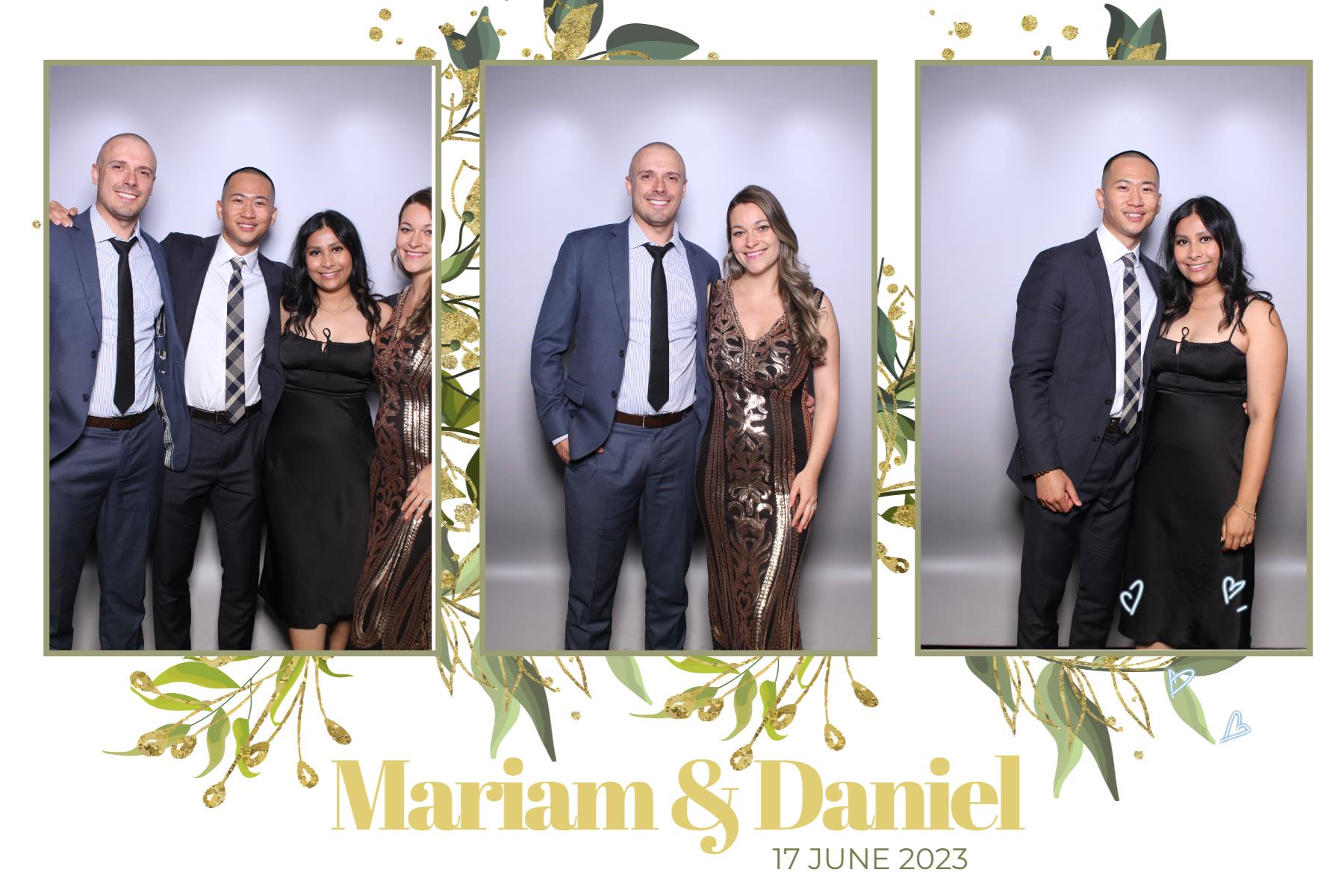 Mariam & Daniel  | View more photos from the event at gallery.myselfiemirror.ca/u/romanmyselfiemirrorca/Mariam-Daniel