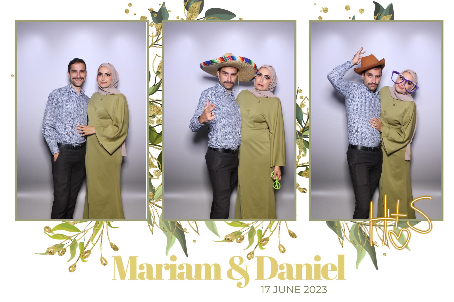 Mariam & Daniel  | View more photos from the event at gallery.myselfiemirror.ca/u/romanmyselfiemirrorca/Mariam-Daniel