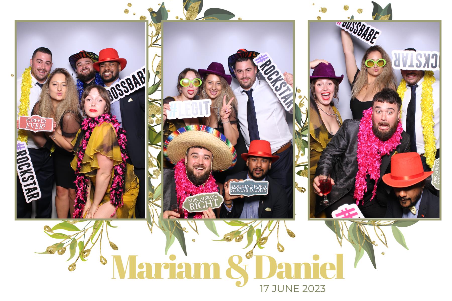 Mariam & Daniel  | View more photos from the event at gallery.myselfiemirror.ca/u/romanmyselfiemirrorca/Mariam-Daniel