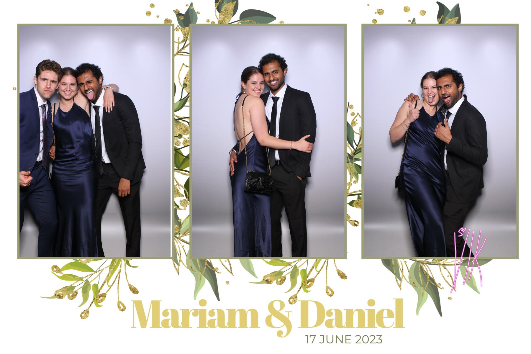 Mariam & Daniel  | View more photos from the event at gallery.myselfiemirror.ca/u/romanmyselfiemirrorca/Mariam-Daniel