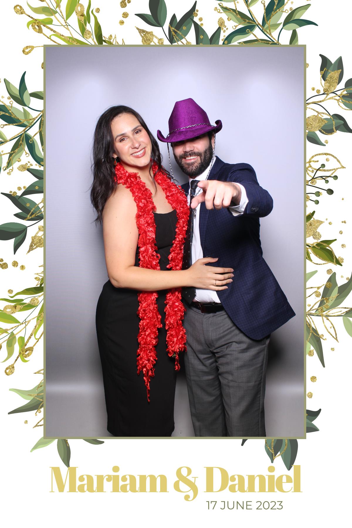 Mariam & Daniel  | View more photos from the event at gallery.myselfiemirror.ca/u/romanmyselfiemirrorca/Mariam-Daniel