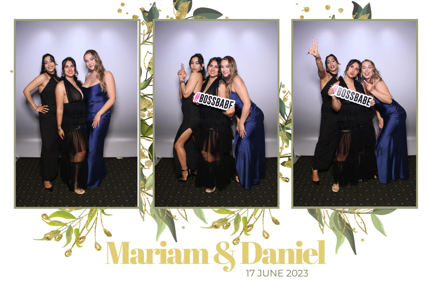 Mariam & Daniel  | View more photos from the event at gallery.myselfiemirror.ca/u/romanmyselfiemirrorca/Mariam-Daniel