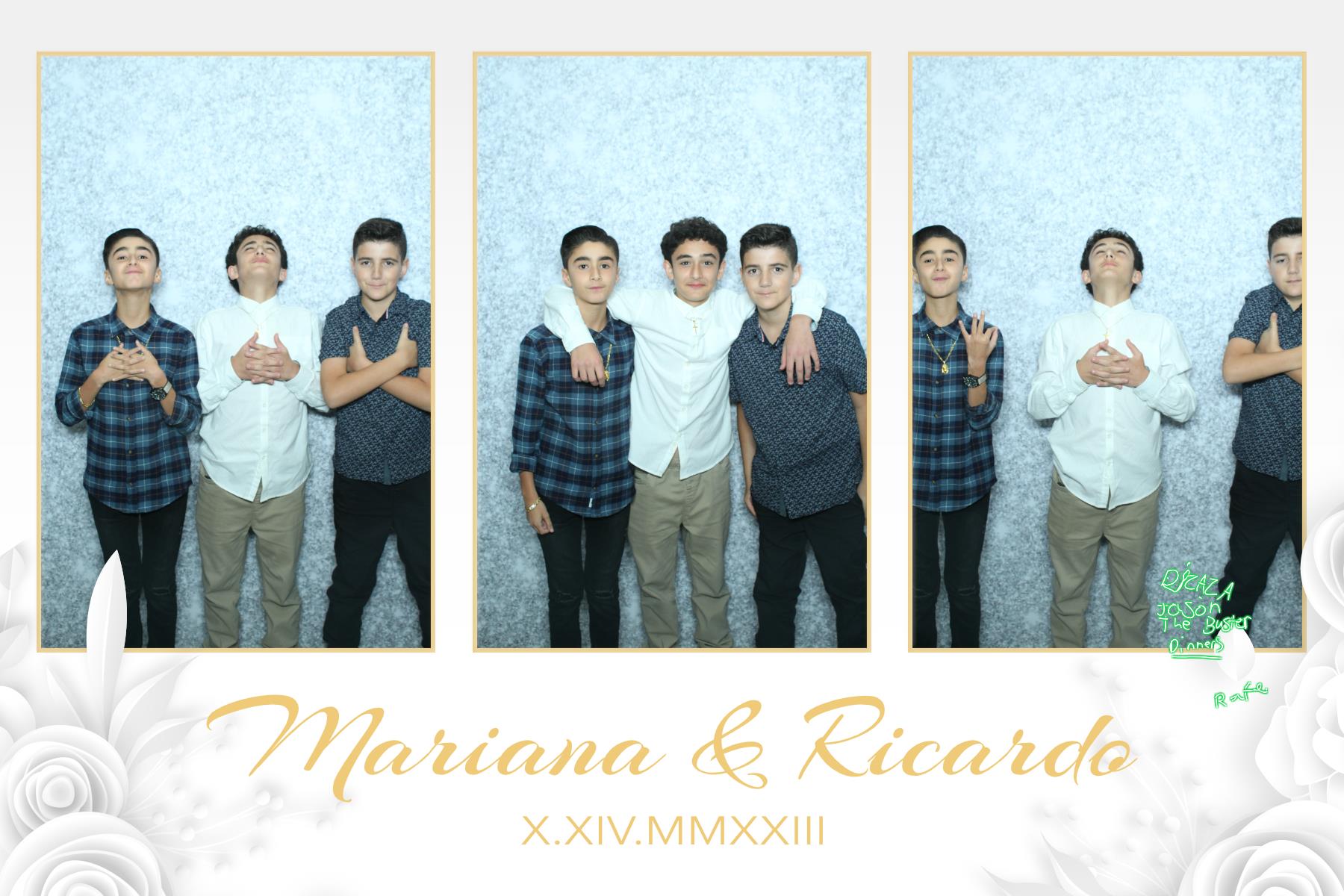 Mariana & Ricardo  | View more photos from the event at gallery.myselfiemirror.ca/u/romanmyselfiemirrorca/Mariana-Ricardo