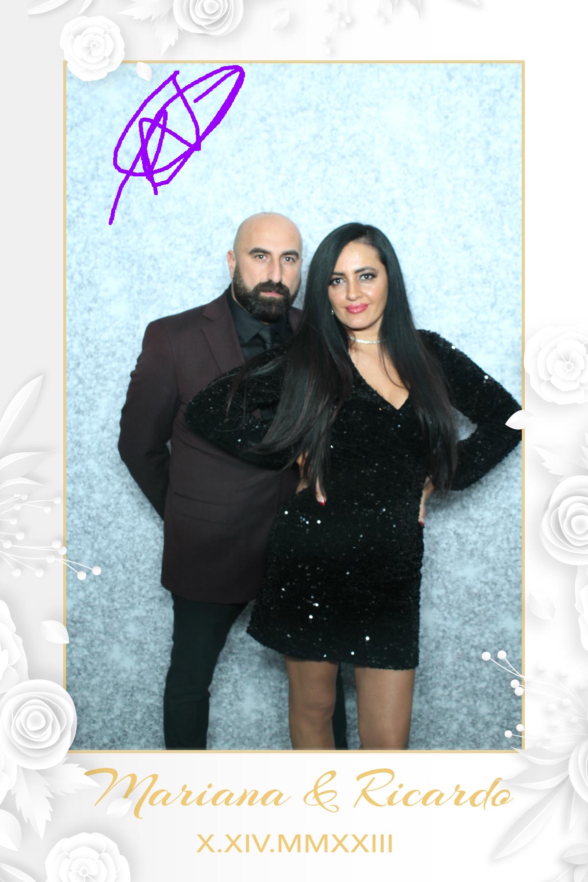 Mariana & Ricardo  | View more photos from the event at gallery.myselfiemirror.ca/u/romanmyselfiemirrorca/Mariana-Ricardo