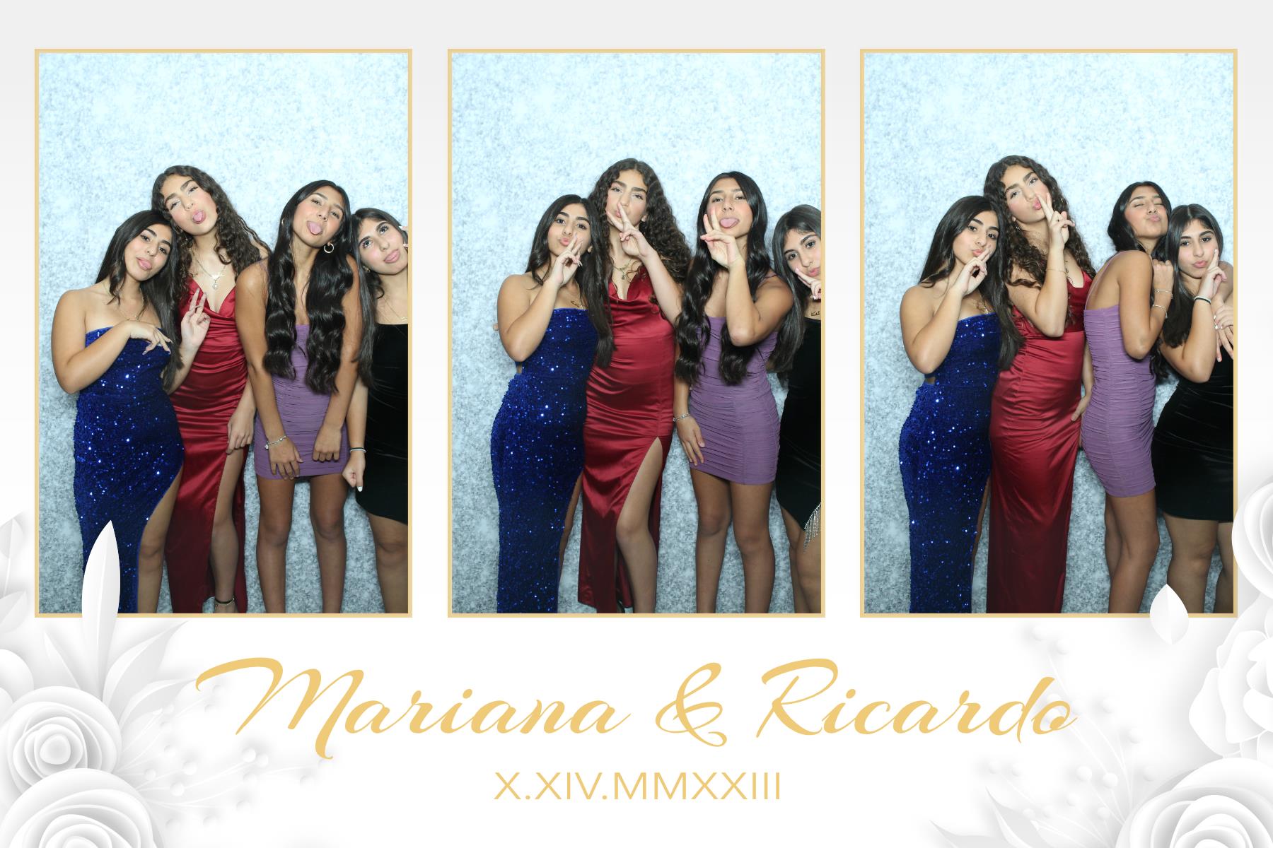 Mariana & Ricardo  | View more photos from the event at gallery.myselfiemirror.ca/u/romanmyselfiemirrorca/Mariana-Ricardo