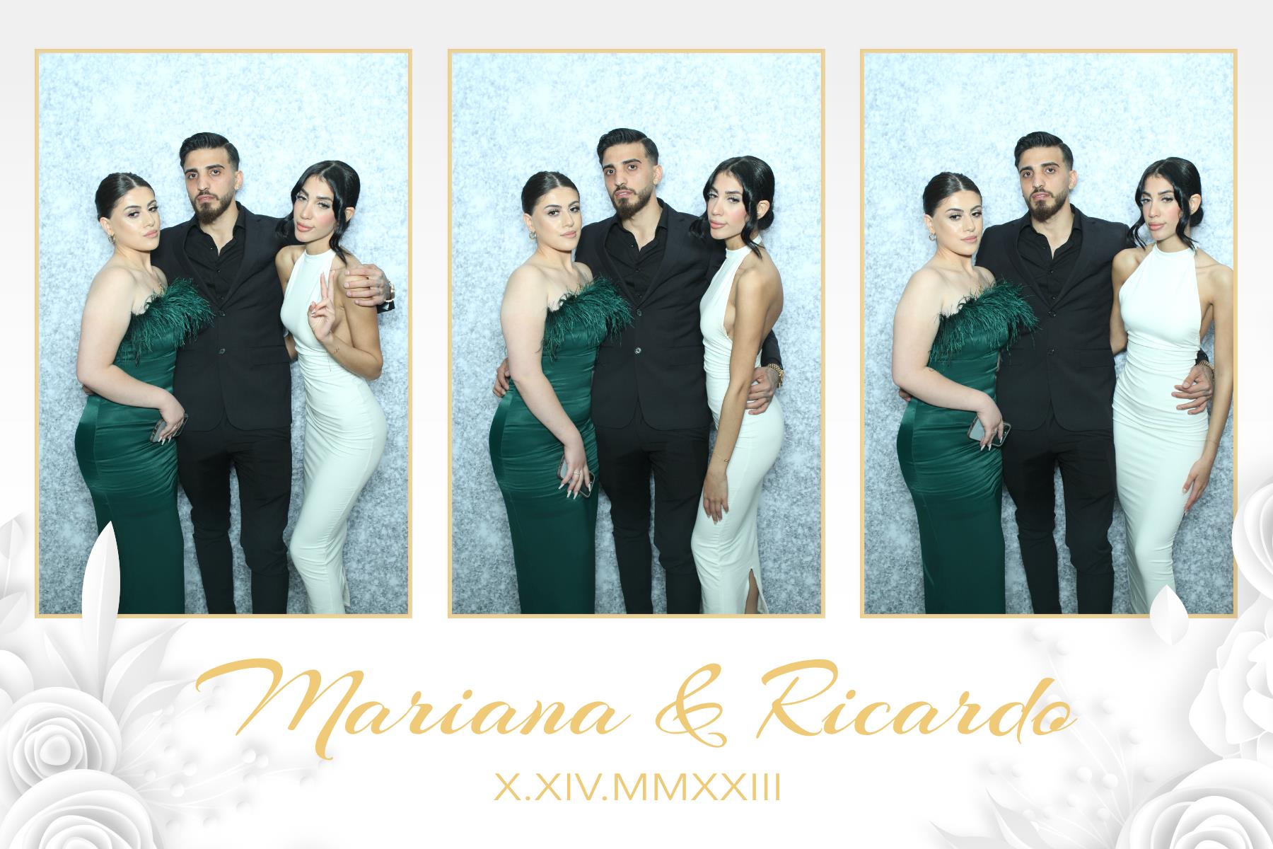Mariana & Ricardo  | View more photos from the event at gallery.myselfiemirror.ca/u/romanmyselfiemirrorca/Mariana-Ricardo