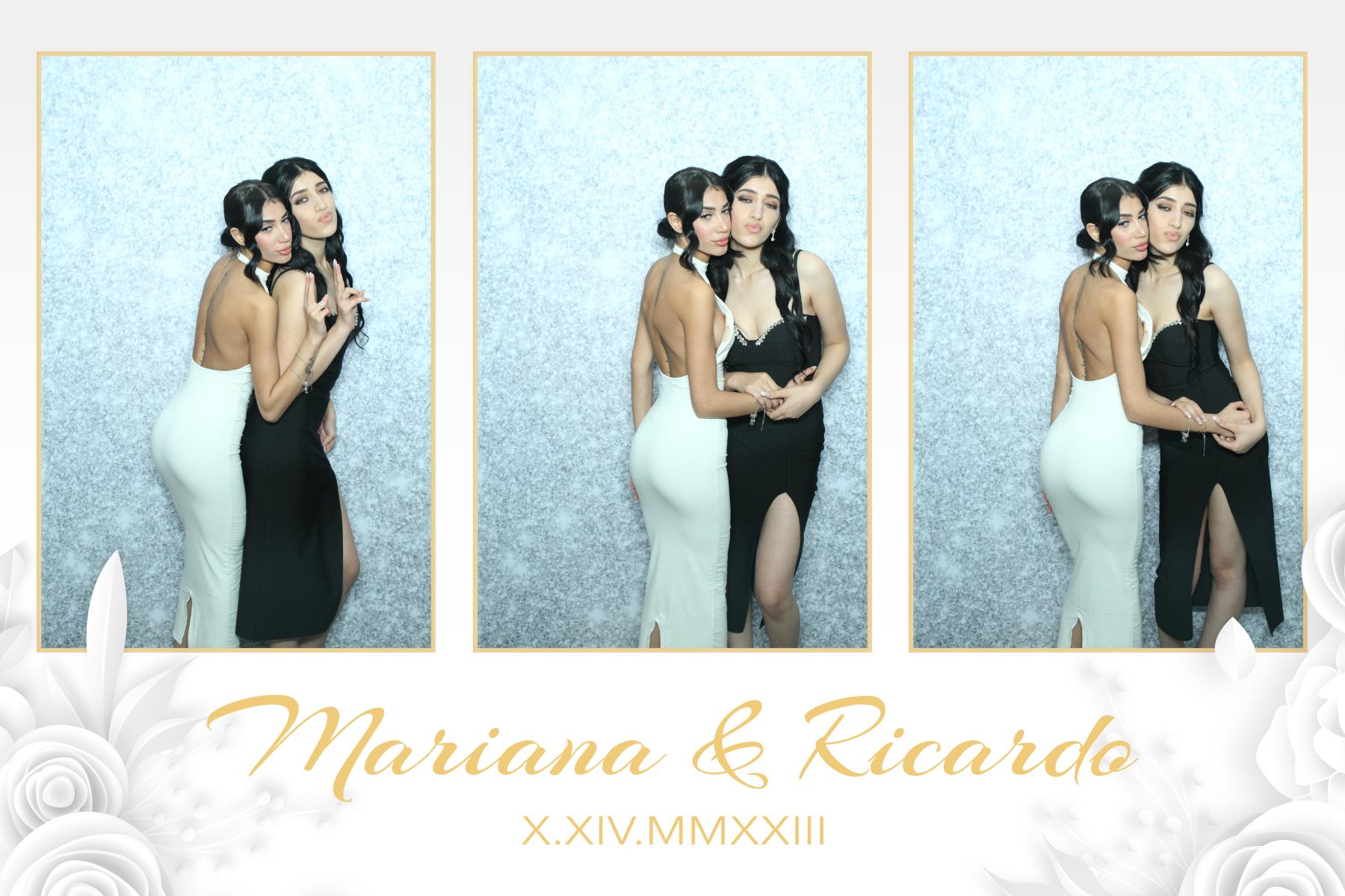 Mariana & Ricardo  | View more photos from the event at gallery.myselfiemirror.ca/u/romanmyselfiemirrorca/Mariana-Ricardo