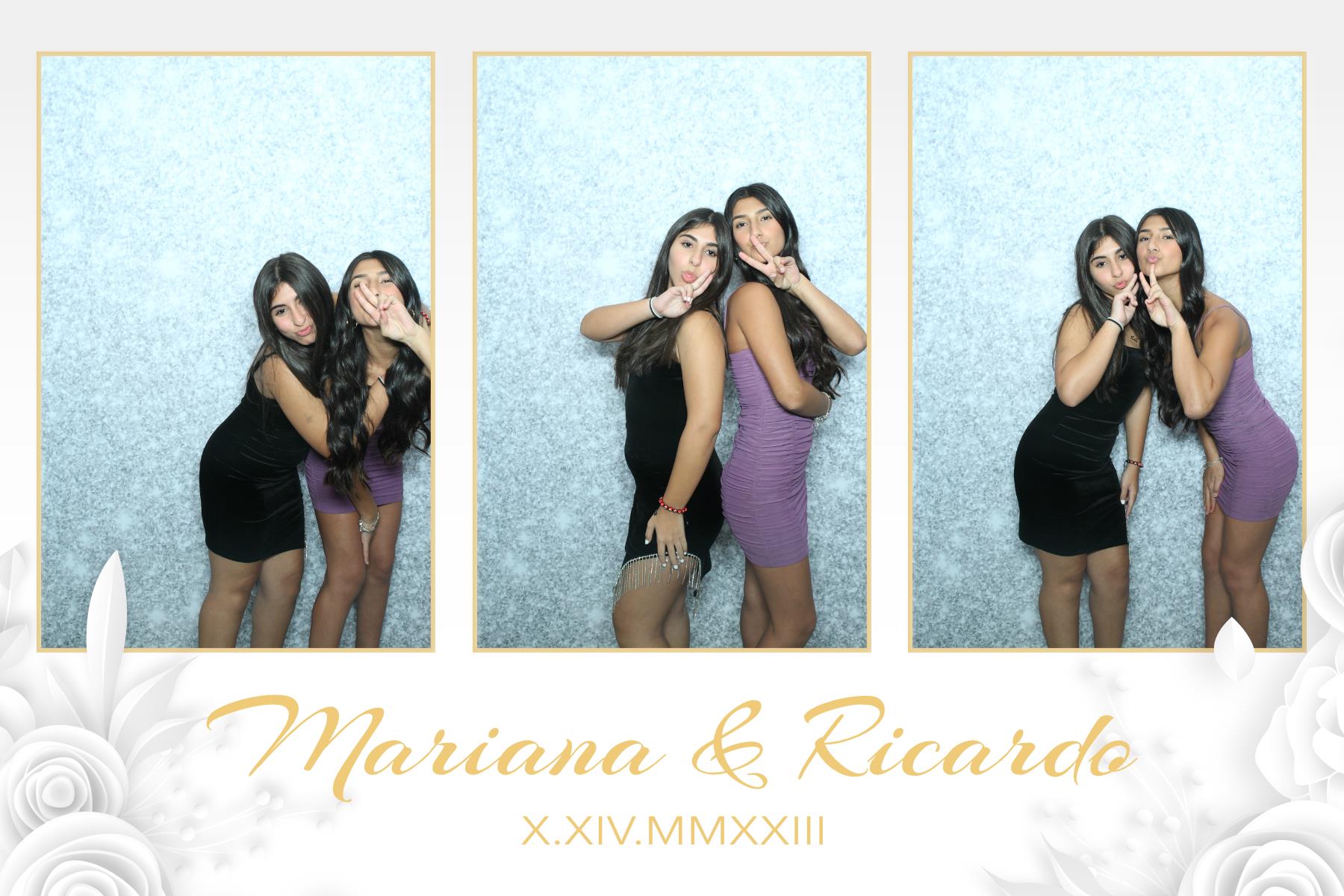 Mariana & Ricardo  | View more photos from the event at gallery.myselfiemirror.ca/u/romanmyselfiemirrorca/Mariana-Ricardo