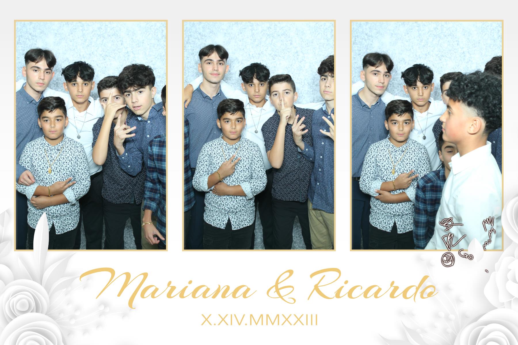 Mariana & Ricardo  | View more photos from the event at gallery.myselfiemirror.ca/u/romanmyselfiemirrorca/Mariana-Ricardo