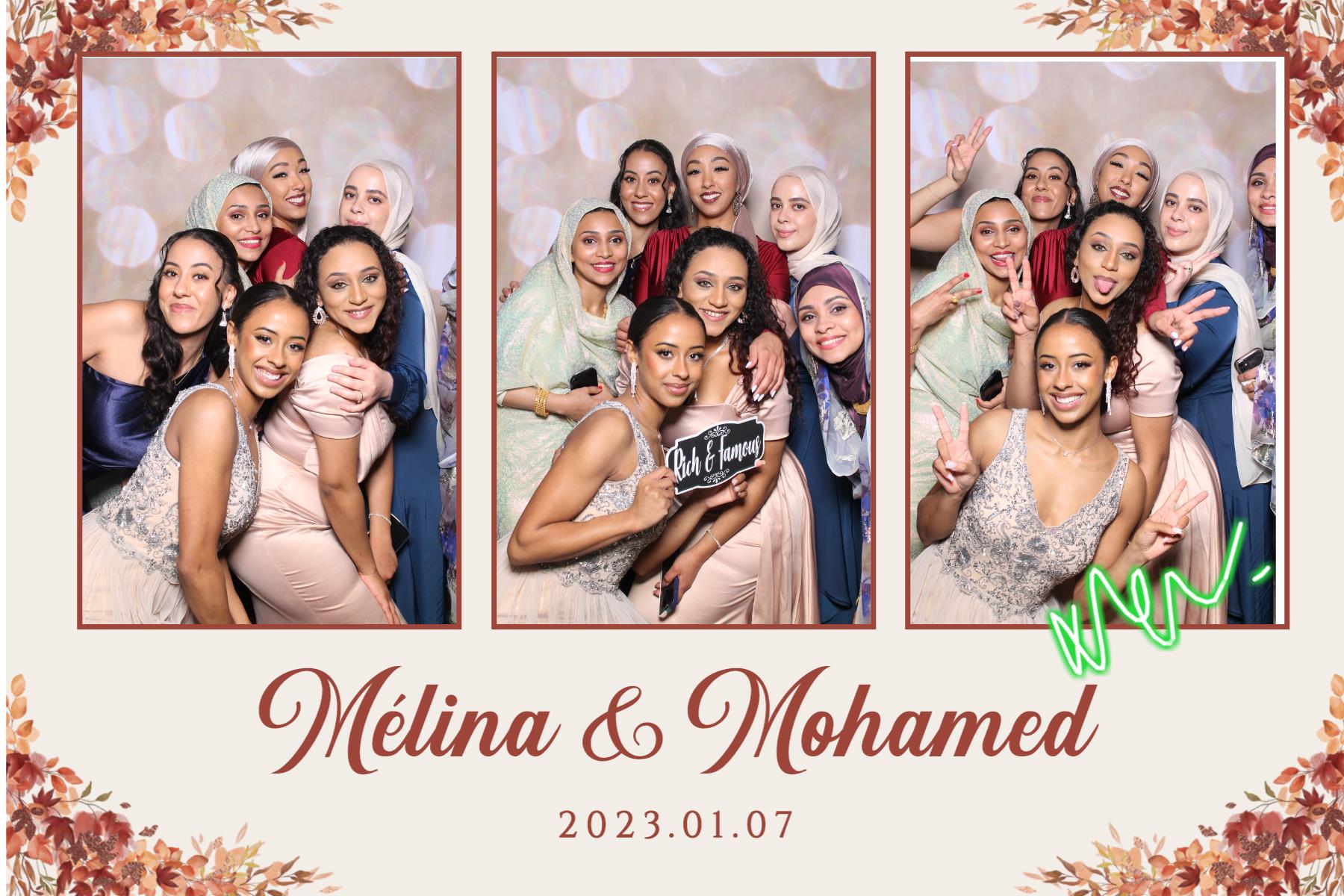 Melina & Mohamed | View more photos from the event at gallery.myselfiemirror.ca/u/romanmyselfiemirrorca/Melina-Mohamed