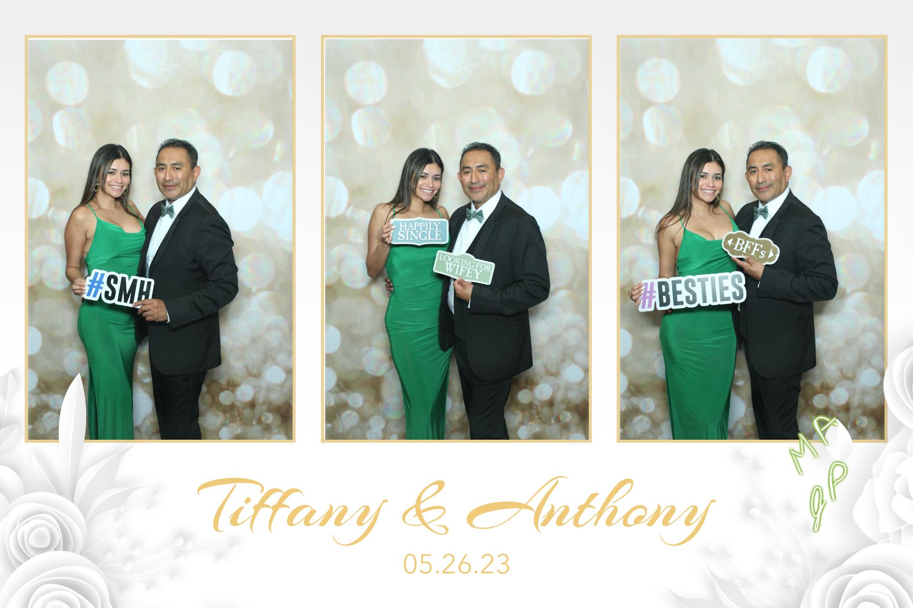 Tiffany & Anthony | View more photos from the event at gallery.myselfiemirror.ca/u/romanmyselfiemirrorca/Tiffany-Anthony