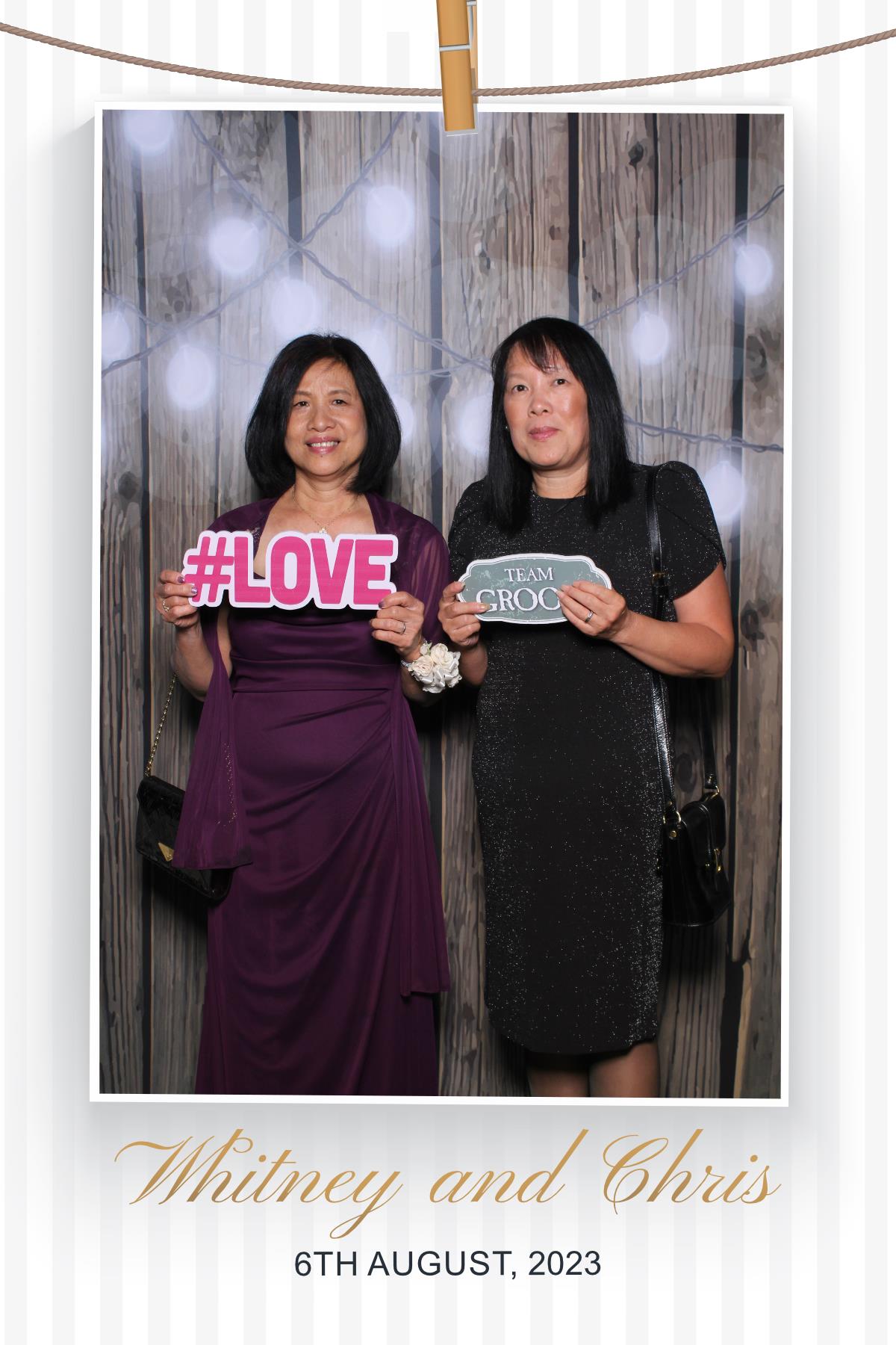 Whitney & Chris  | View more photos from the event at gallery.myselfiemirror.ca/u/romanmyselfiemirrorca/Whitney-Chris