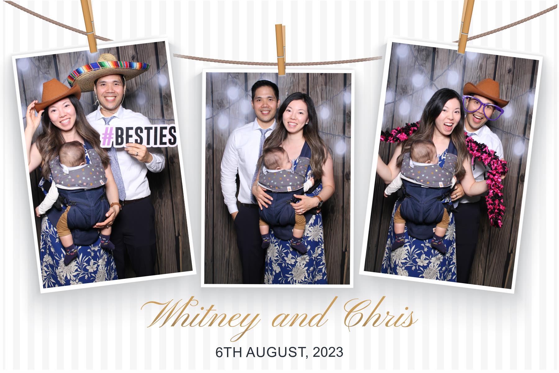 Whitney & Chris  | View more photos from the event at gallery.myselfiemirror.ca/u/romanmyselfiemirrorca/Whitney-Chris