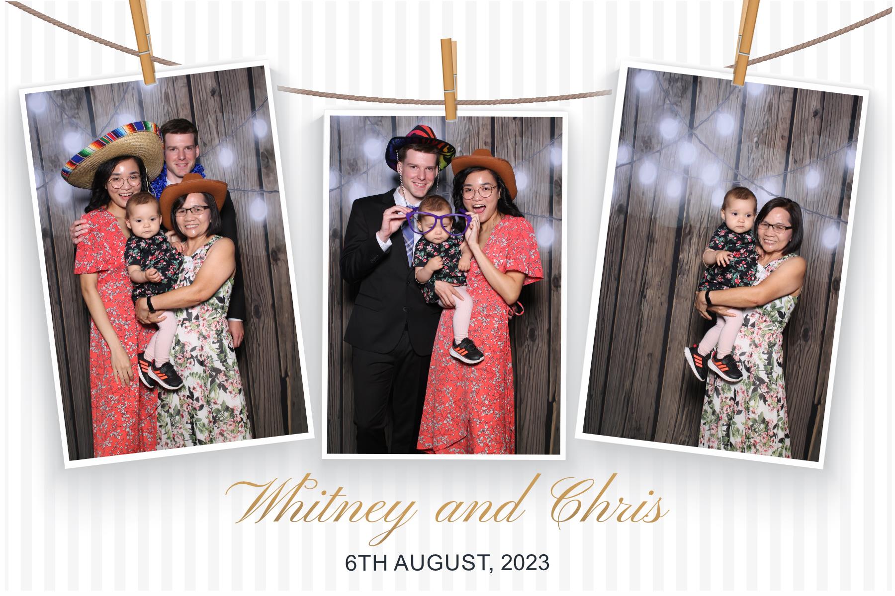 Whitney & Chris  | View more photos from the event at gallery.myselfiemirror.ca/u/romanmyselfiemirrorca/Whitney-Chris