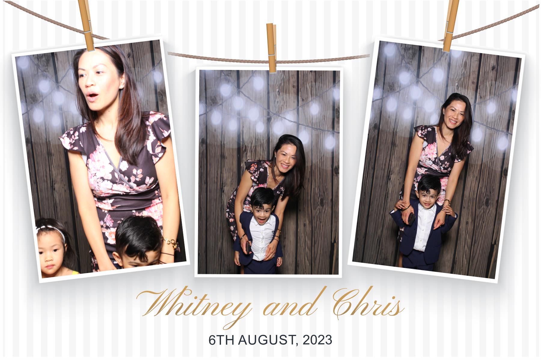 Whitney & Chris  | View more photos from the event at gallery.myselfiemirror.ca/u/romanmyselfiemirrorca/Whitney-Chris