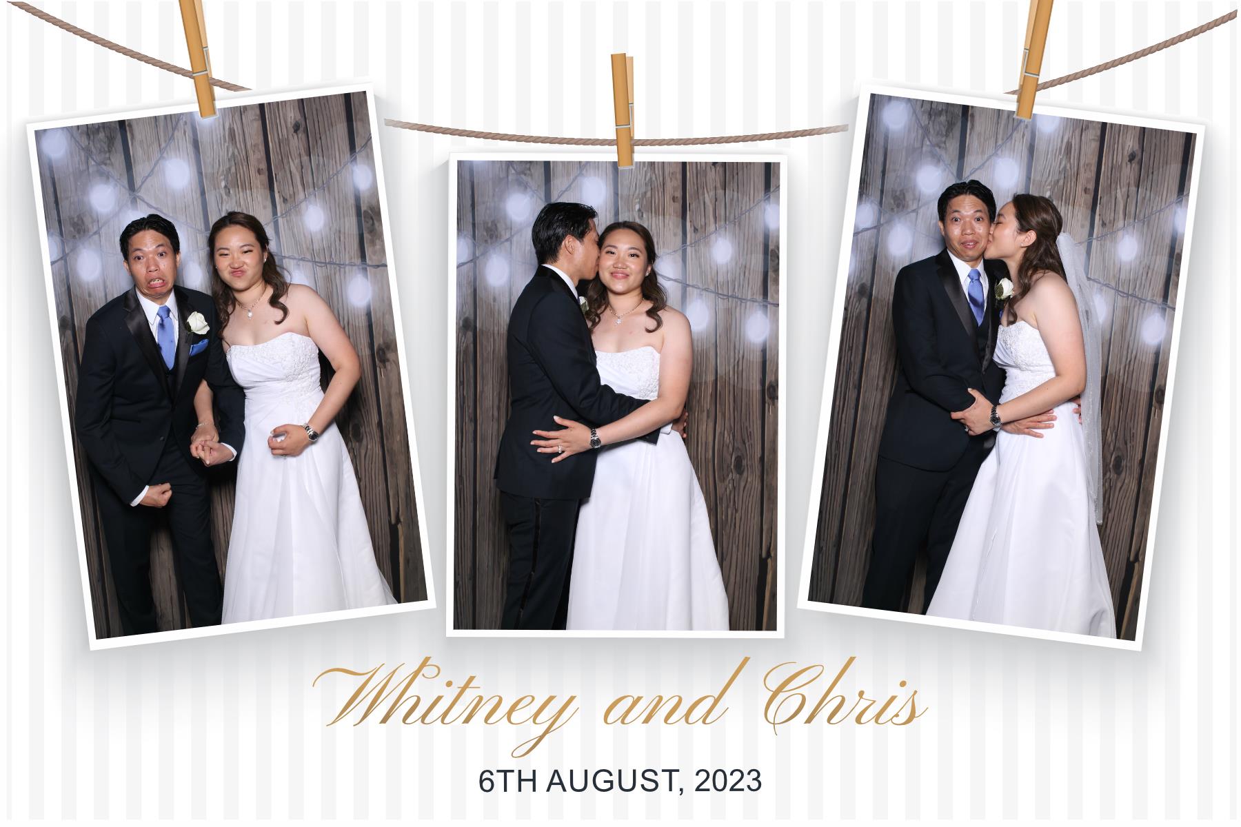 Whitney & Chris  | View more photos from the event at gallery.myselfiemirror.ca/u/romanmyselfiemirrorca/Whitney-Chris