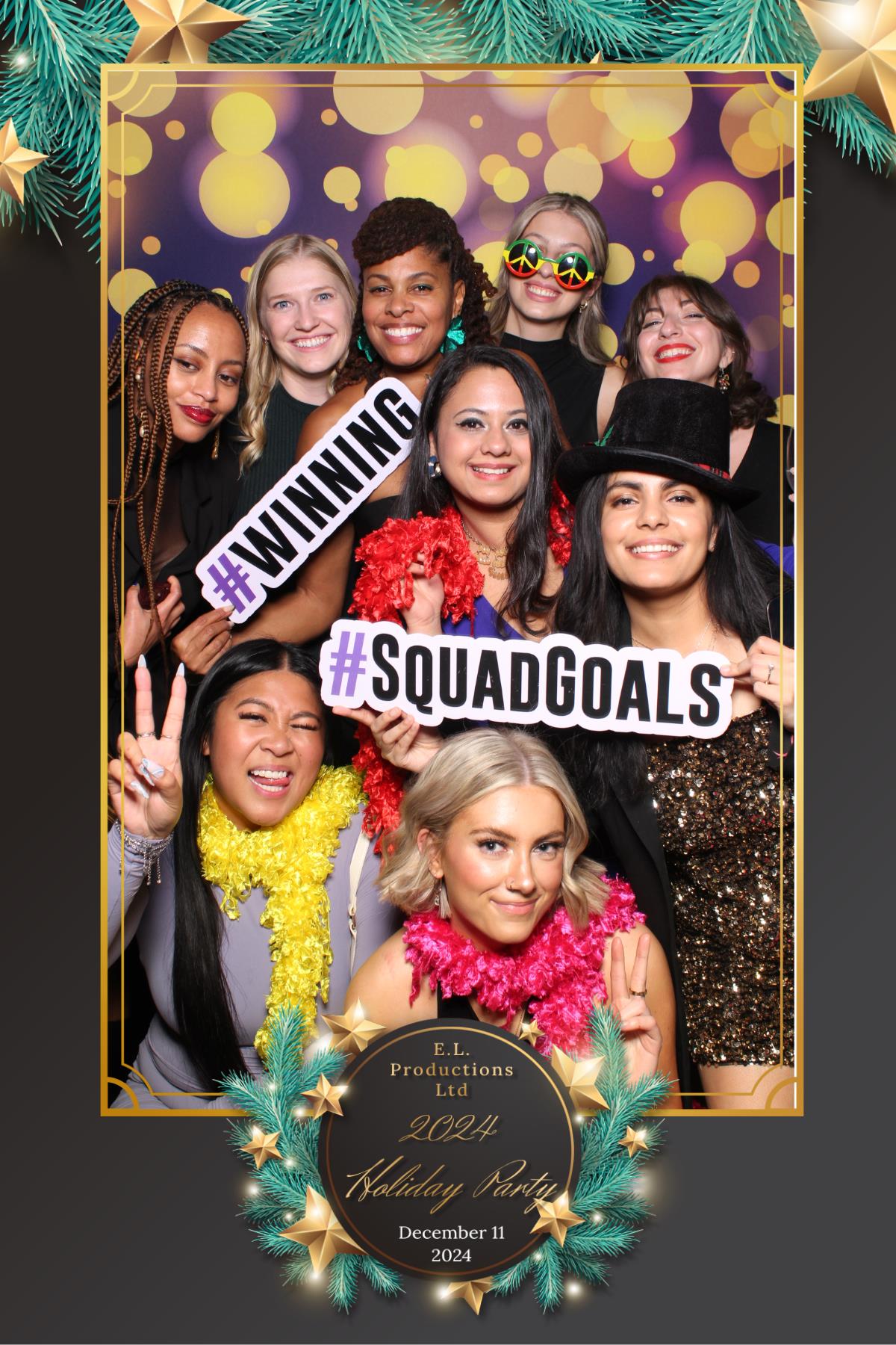 E. L. Productions Ltd Holiday Party | View more photos from the event at gallery.myselfiemirror.ca/u/romanmyselfiemirrorca/E-L-Productions-Ltd-Holiday-Party