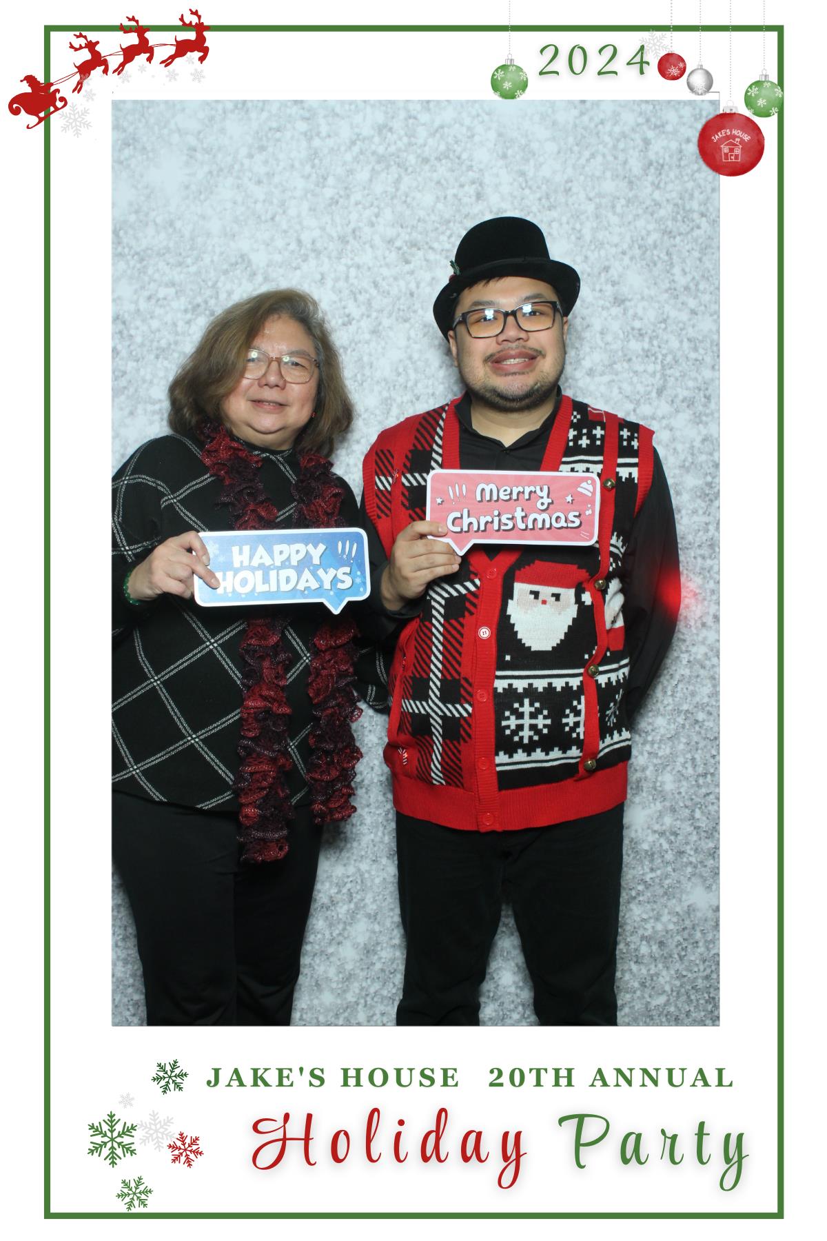 Jake's House 20th Annual Holiday Party | View more photos from the event at gallery.myselfiemirror.ca/u/romanmyselfiemirrorca/Jakes-House-20th-Annual-Holiday-Party