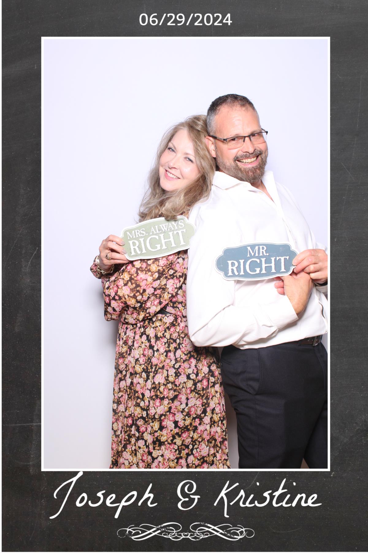 Joseph & Kristine | View more photos from the event at gallery.myselfiemirror.ca/u/romanmyselfiemirrorca/Joseph-Kristine