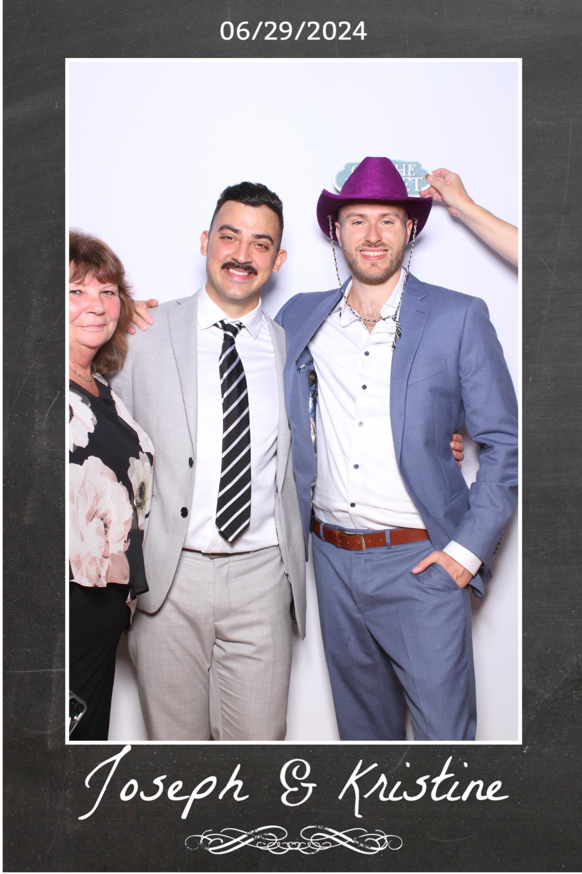 Joseph & Kristine | View more photos from the event at gallery.myselfiemirror.ca/u/romanmyselfiemirrorca/Joseph-Kristine