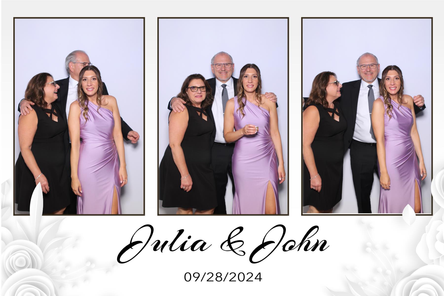Julia & John | View more photos from the event at gallery.myselfiemirror.ca/u/romanmyselfiemirrorca/Julia-John