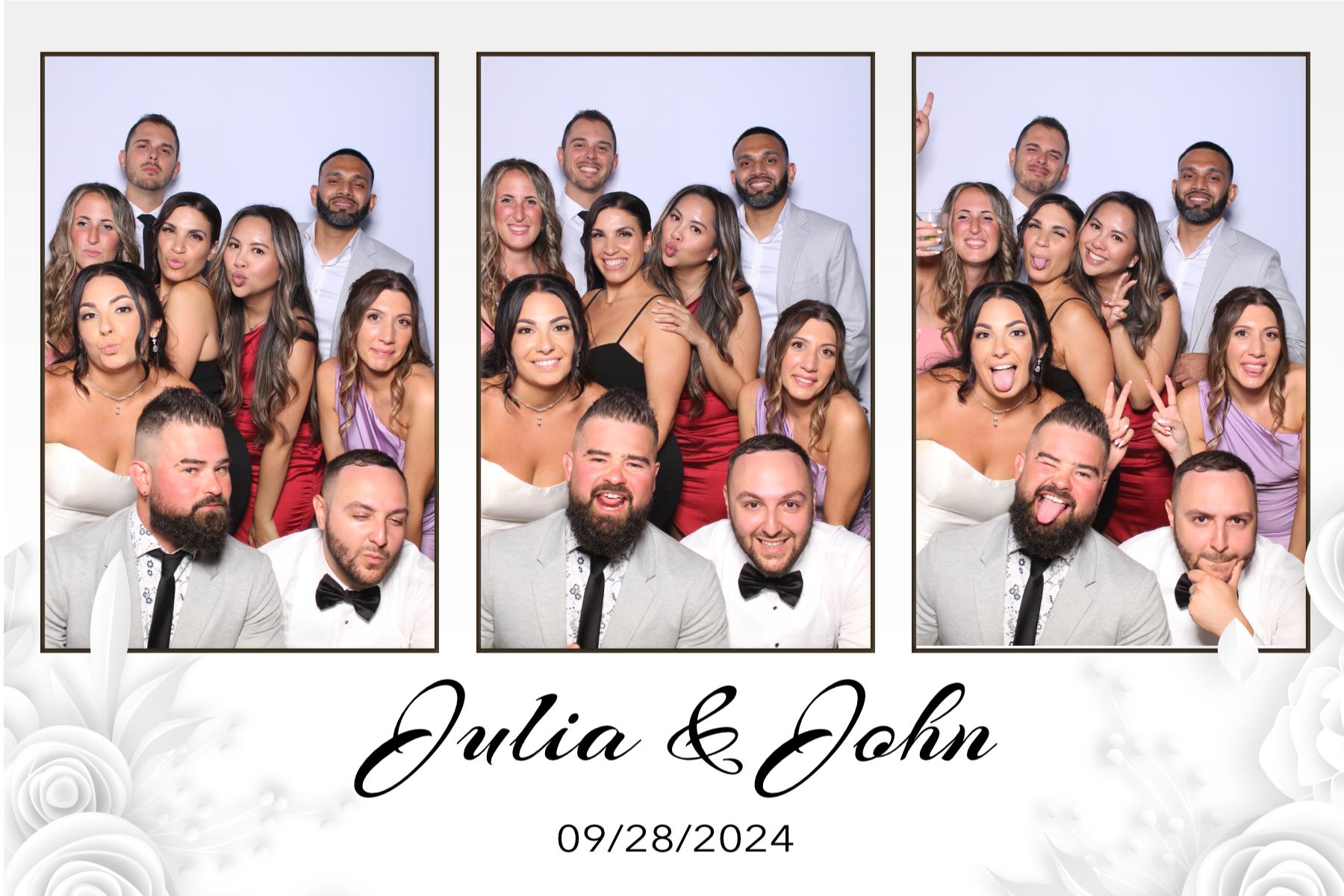Julia & John | View more photos from the event at gallery.myselfiemirror.ca/u/romanmyselfiemirrorca/Julia-John