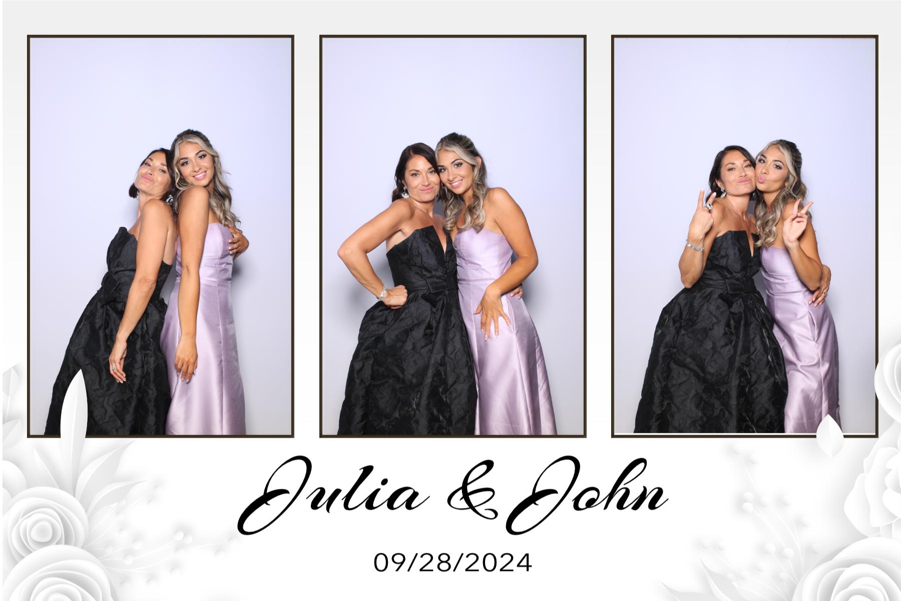 Julia & John | View more photos from the event at gallery.myselfiemirror.ca/u/romanmyselfiemirrorca/Julia-John