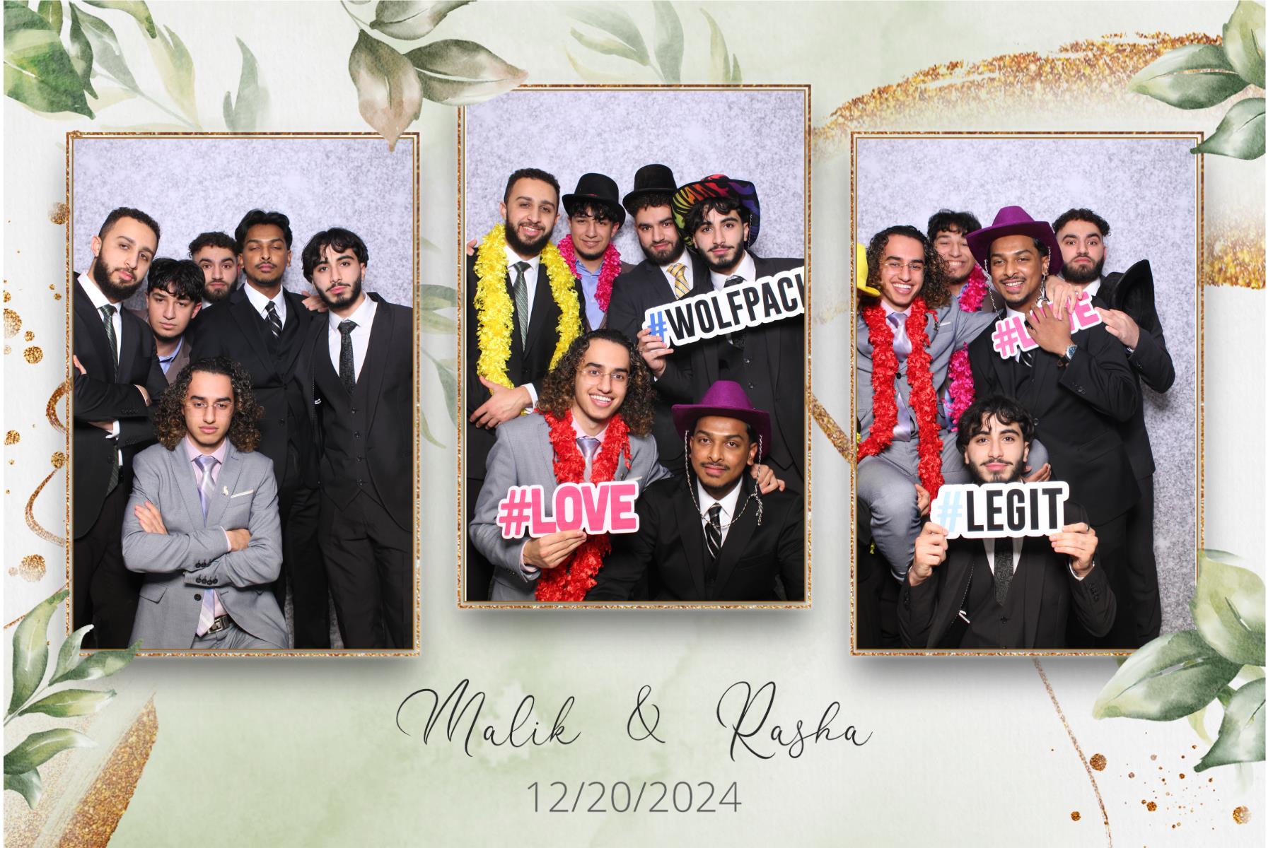Malik & Rasha | View more photos from the event at gallery.myselfiemirror.ca/u/romanmyselfiemirrorca/Malik-Rasha
