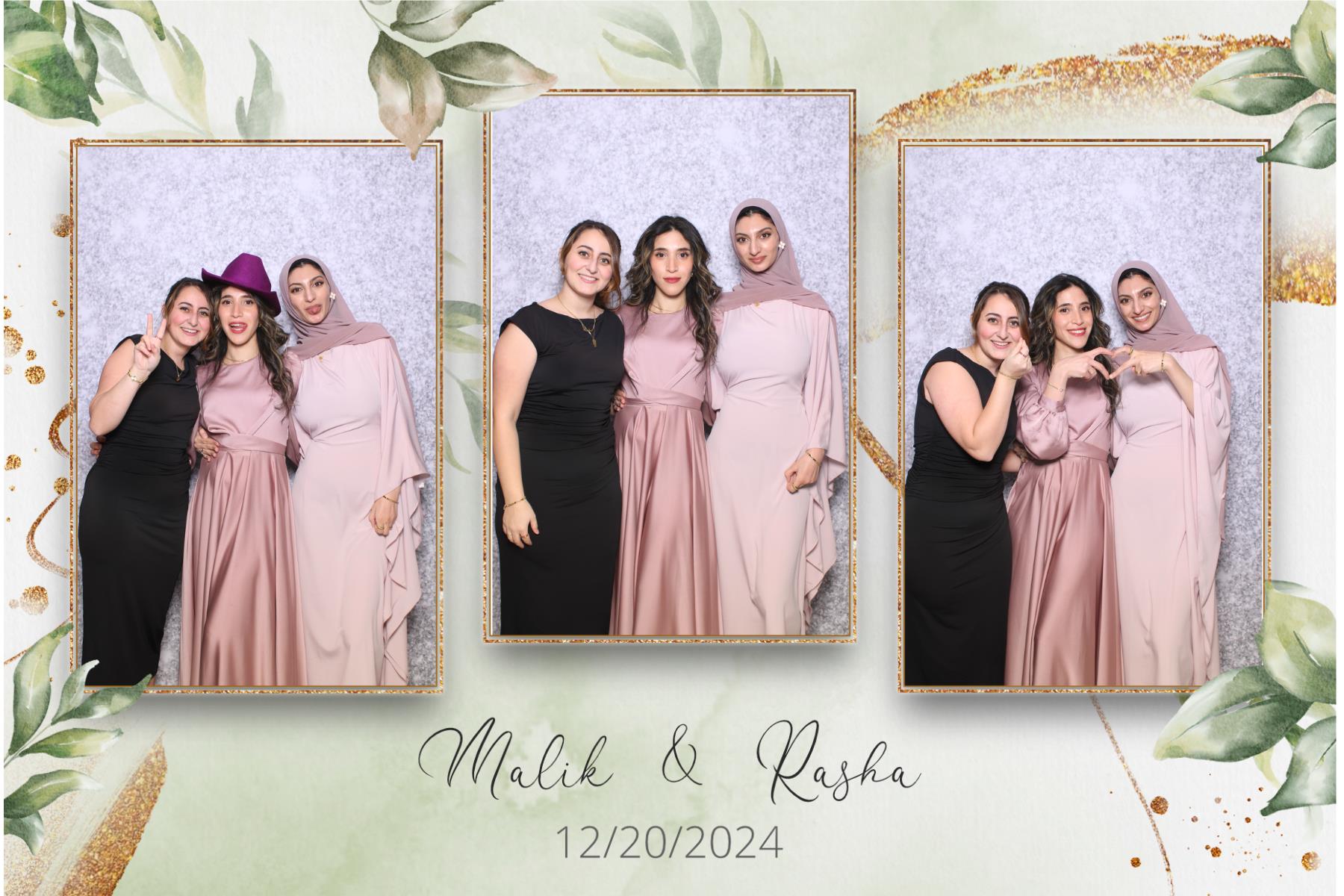 Malik & Rasha | View more photos from the event at gallery.myselfiemirror.ca/u/romanmyselfiemirrorca/Malik-Rasha