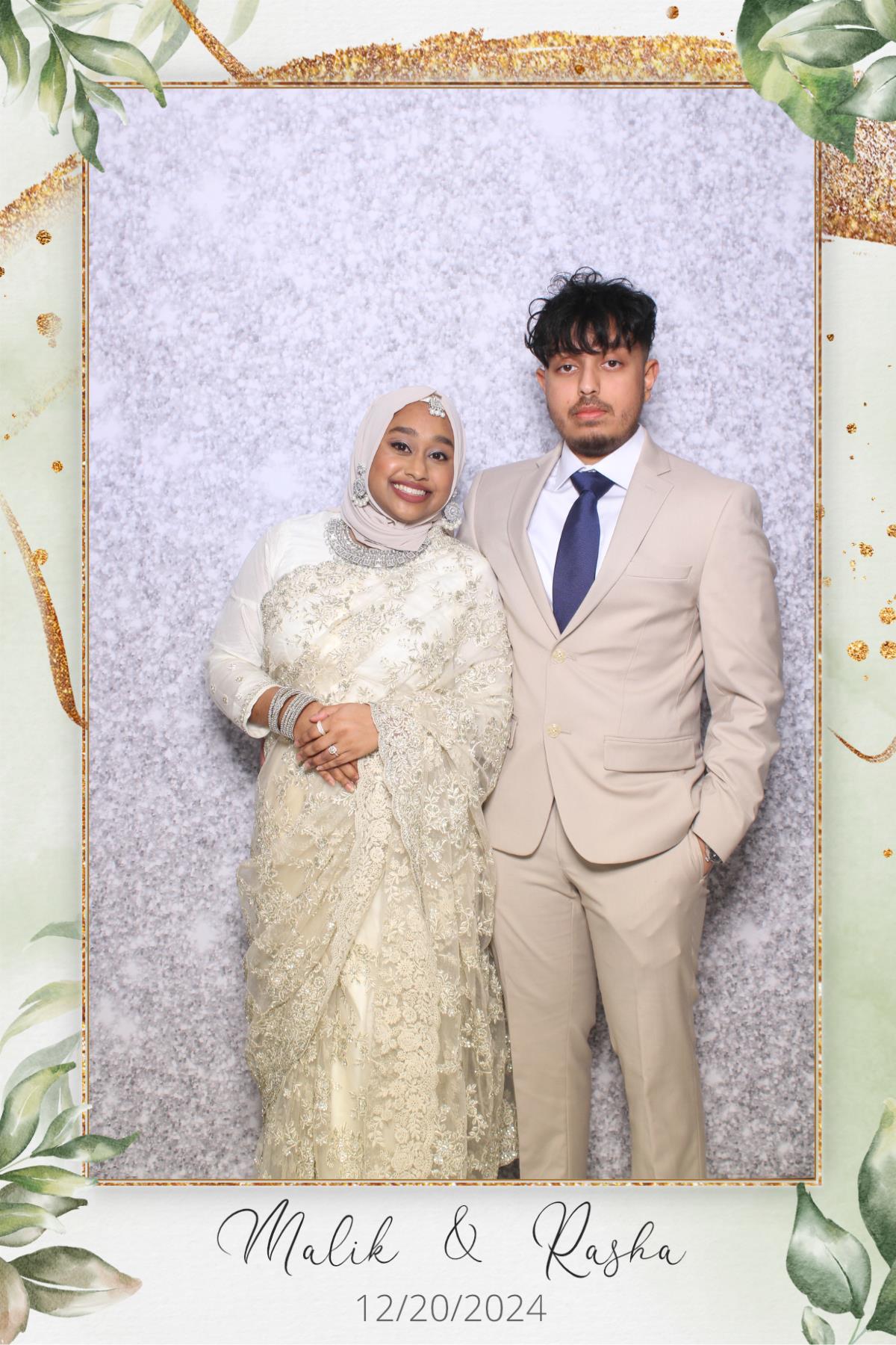 Malik & Rasha | View more photos from the event at gallery.myselfiemirror.ca/u/romanmyselfiemirrorca/Malik-Rasha
