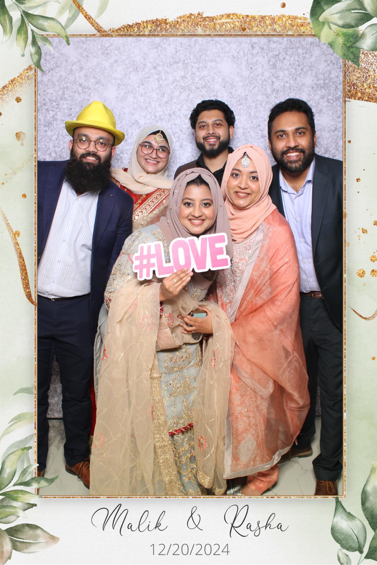 Malik & Rasha | View more photos from the event at gallery.myselfiemirror.ca/u/romanmyselfiemirrorca/Malik-Rasha