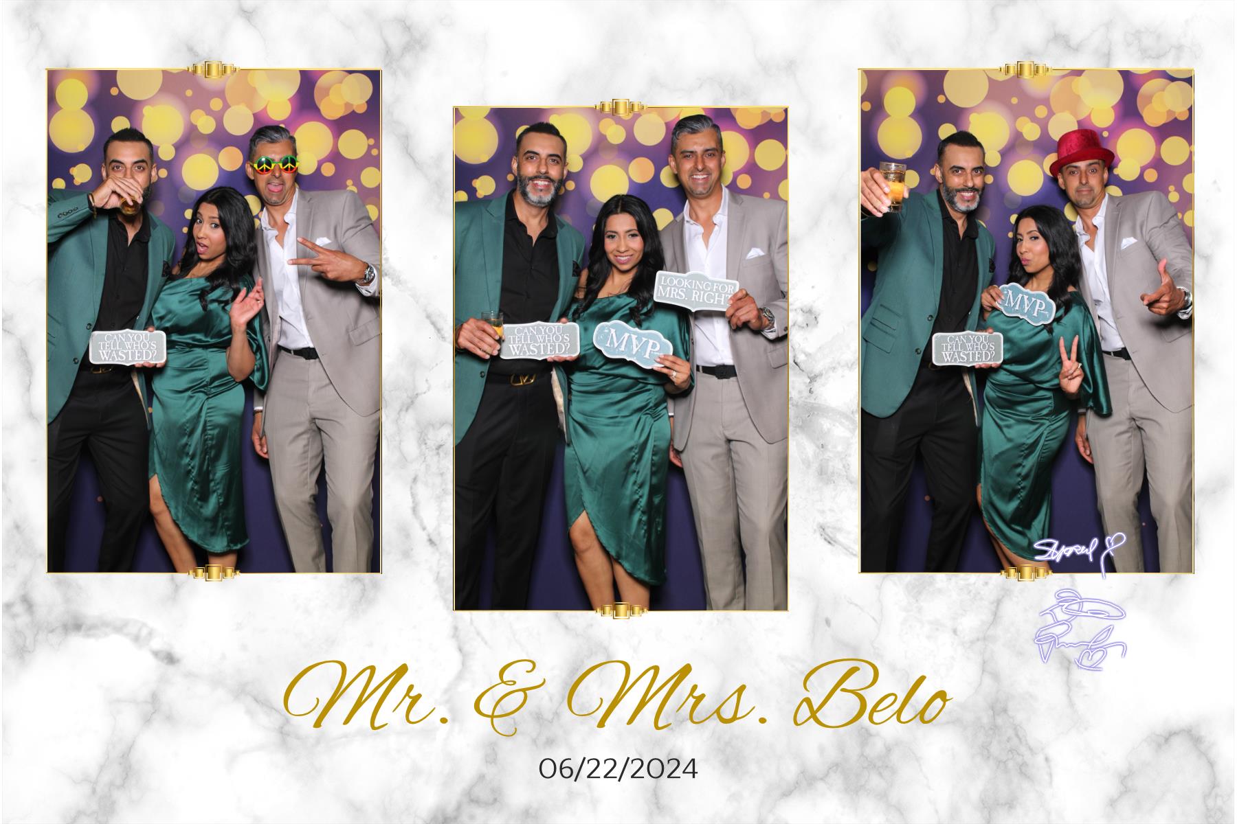Mr. & Mrs. Belo | View more photos from the event at gallery.myselfiemirror.ca/u/romanmyselfiemirrorca/Mr-Mrs-Belo