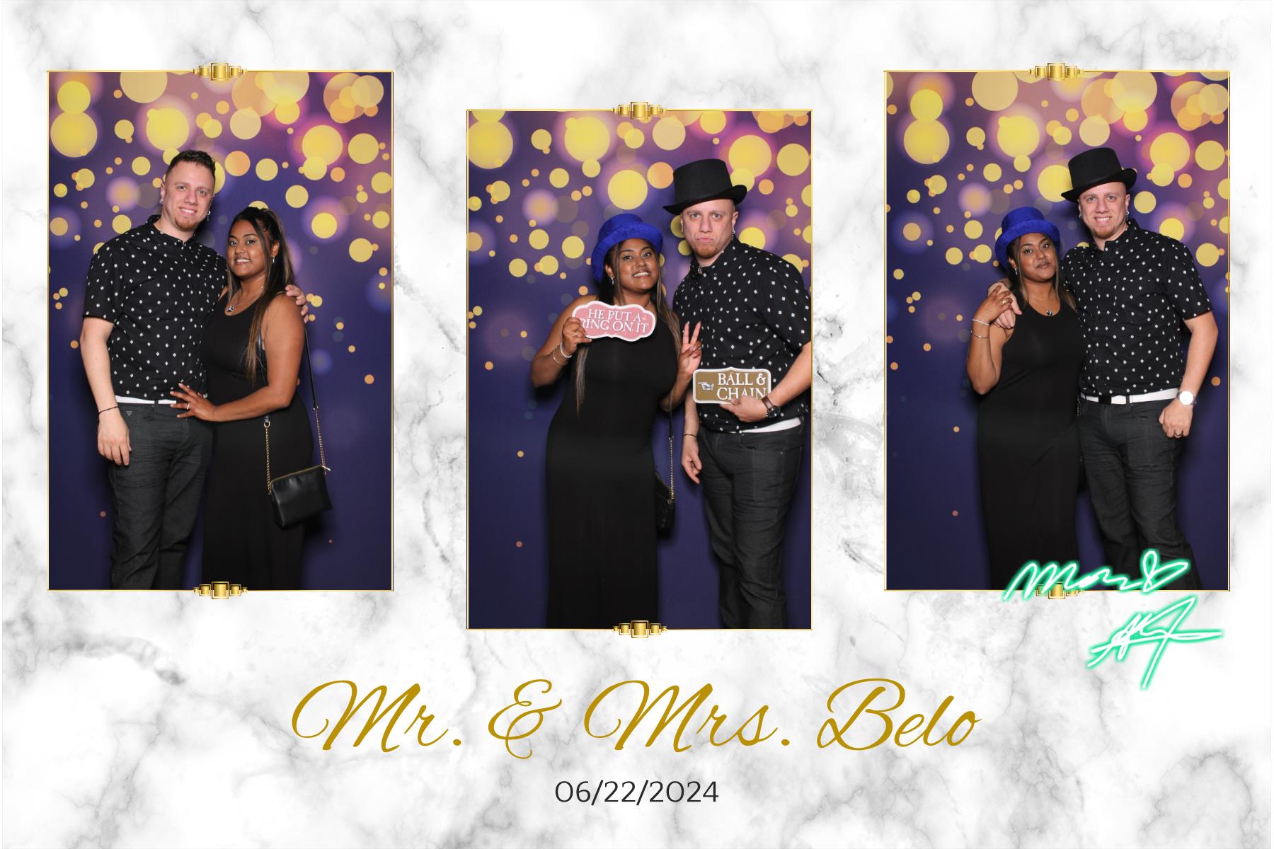 Mr. & Mrs. Belo | View more photos from the event at gallery.myselfiemirror.ca/u/romanmyselfiemirrorca/Mr-Mrs-Belo