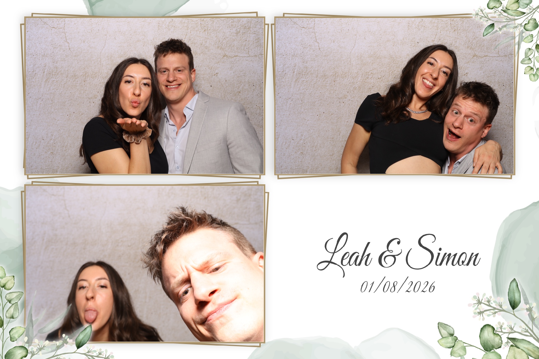 Leah & Simon  | View more photos from the event at gallery.myselfiemirror.ca/u/romanmyselfiemirrorca/Leah-Simon
