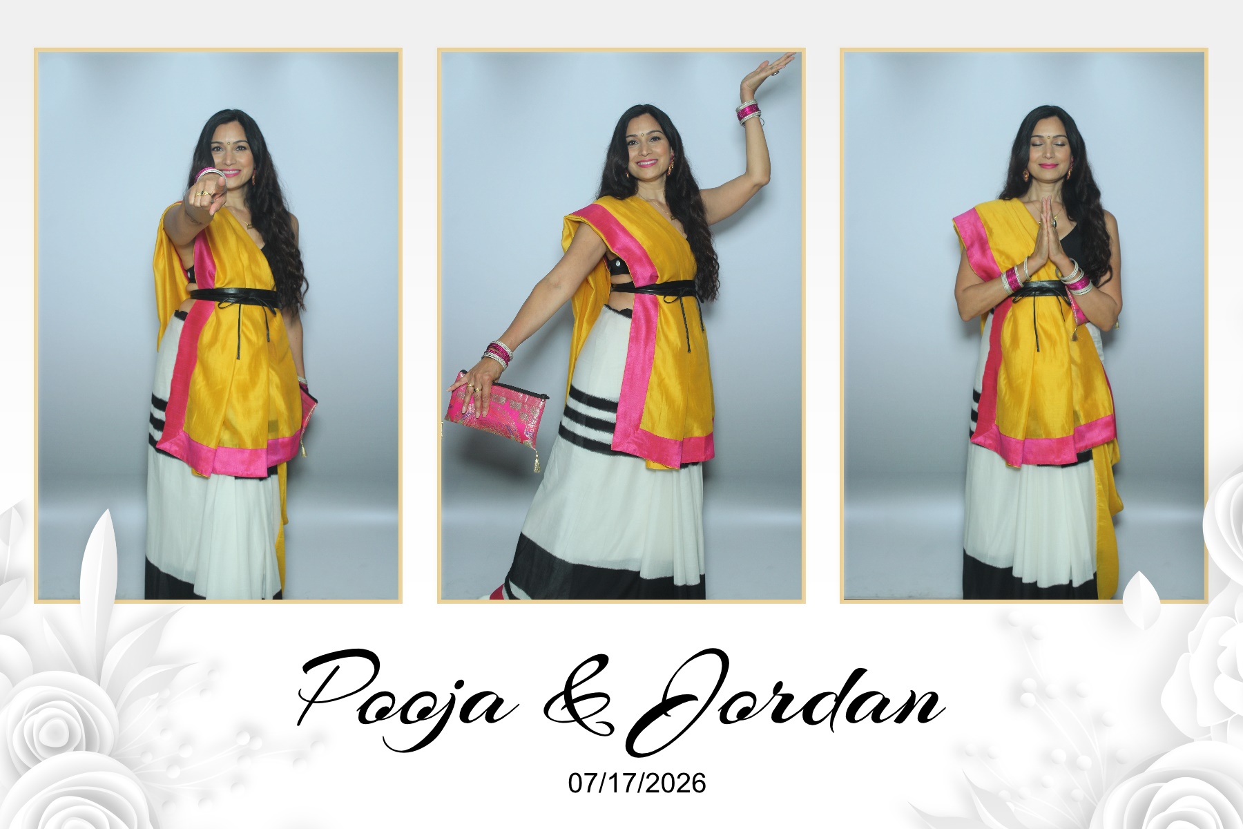 Pooja & Jordan | View more photos from the event at gallery.myselfiemirror.ca/u/romanmyselfiemirrorca/Pooja-Jordan