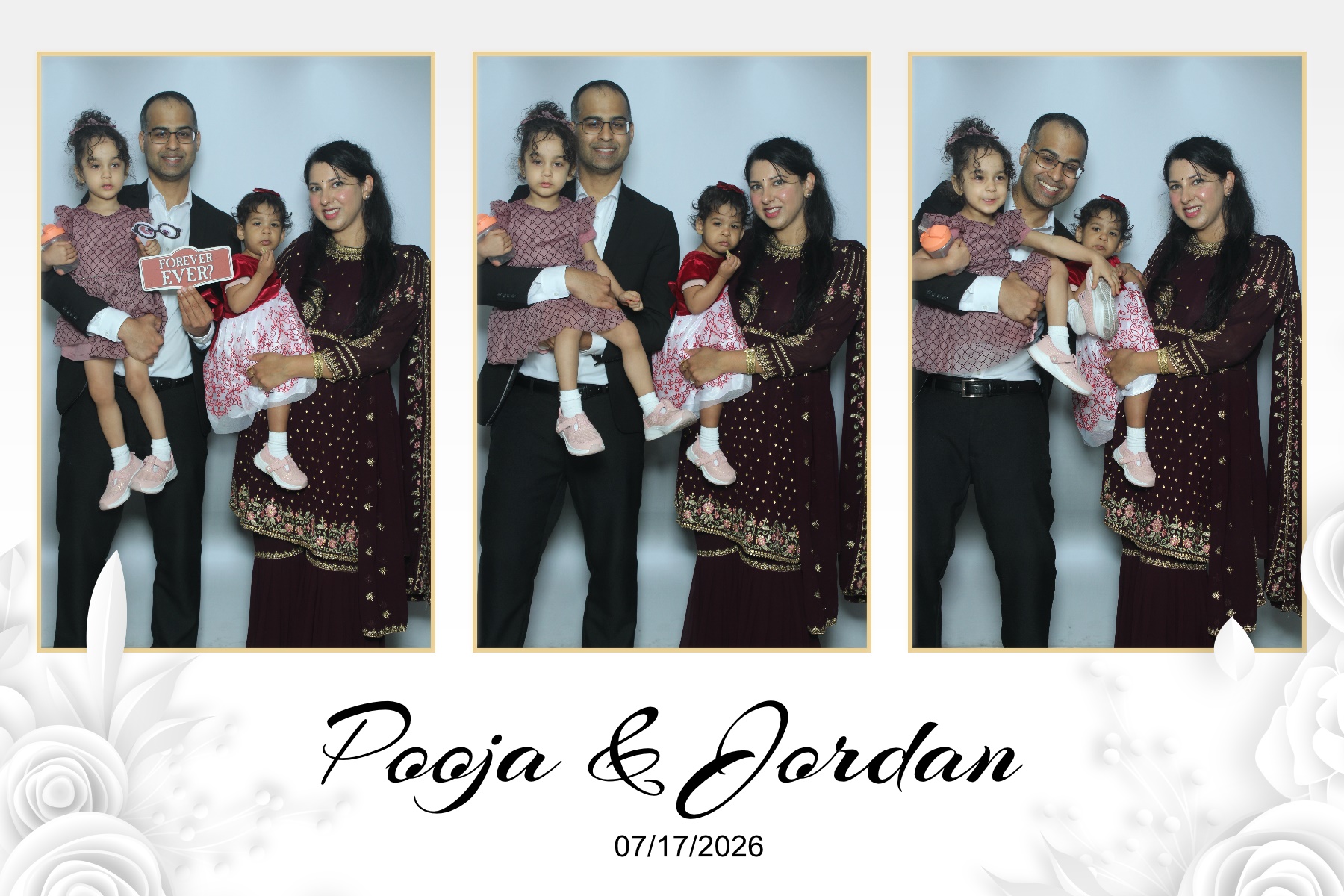 Pooja & Jordan | View more photos from the event at gallery.myselfiemirror.ca/u/romanmyselfiemirrorca/Pooja-Jordan