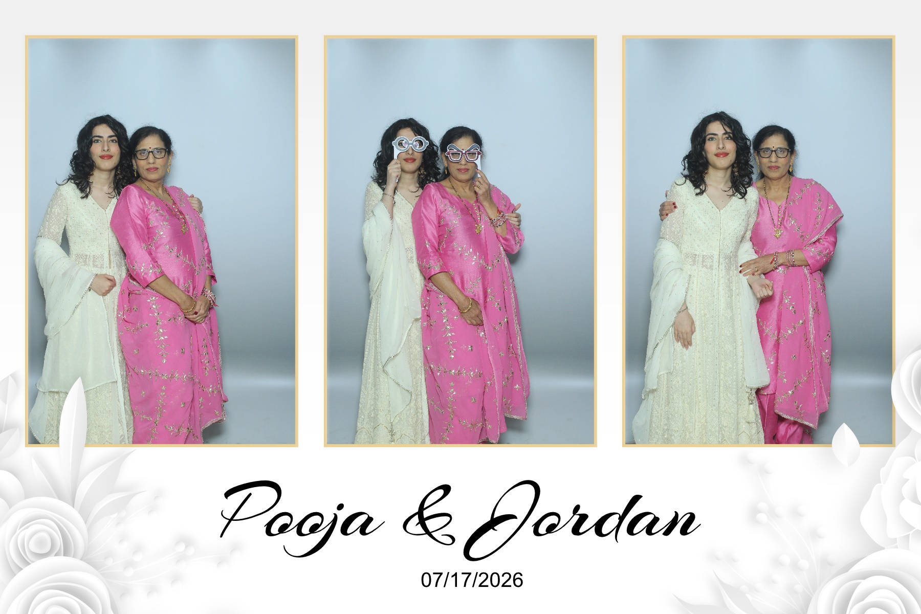 Pooja & Jordan | View more photos from the event at gallery.myselfiemirror.ca/u/romanmyselfiemirrorca/Pooja-Jordan