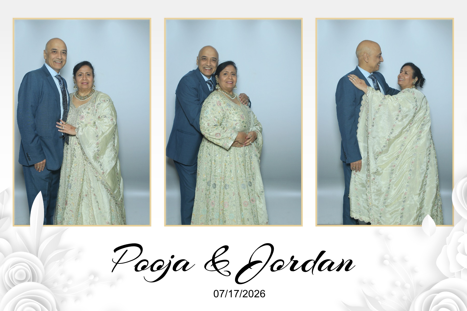 Pooja & Jordan | View more photos from the event at gallery.myselfiemirror.ca/u/romanmyselfiemirrorca/Pooja-Jordan