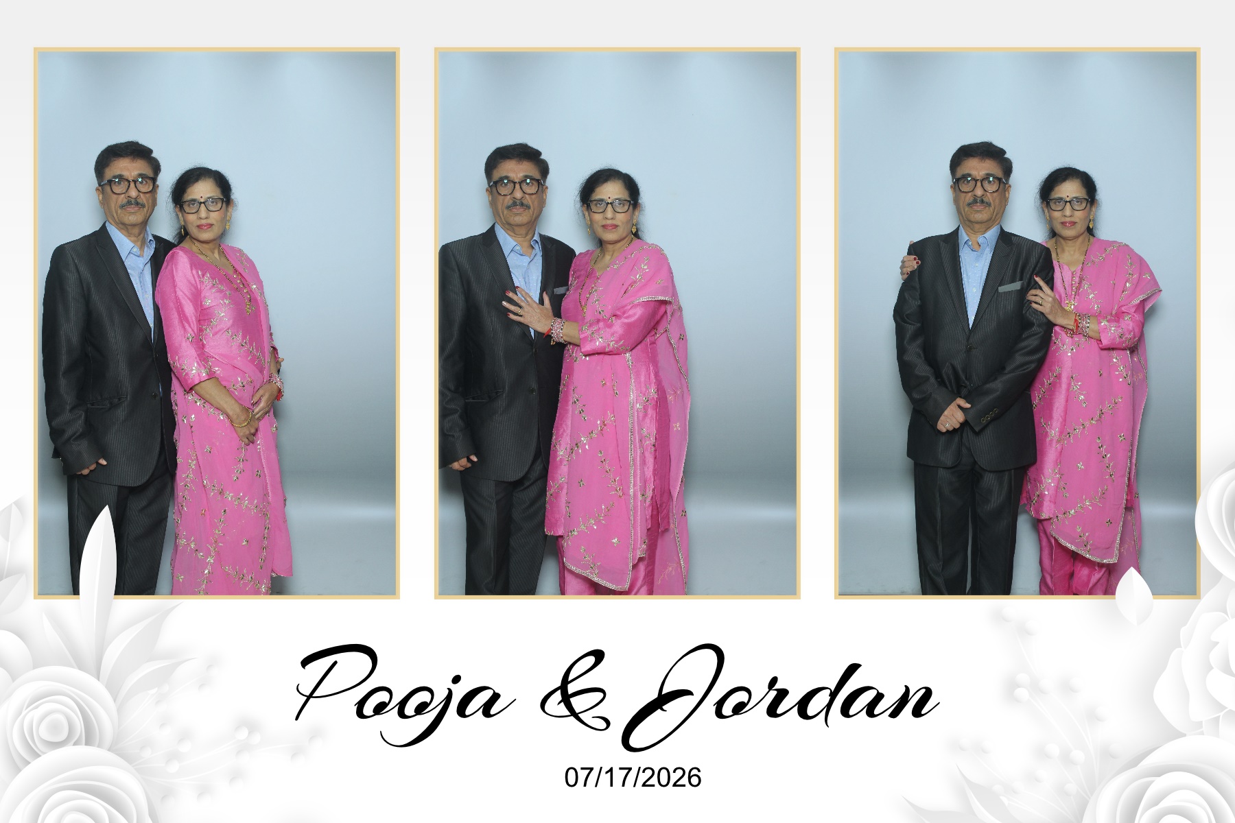 Pooja & Jordan | View more photos from the event at gallery.myselfiemirror.ca/u/romanmyselfiemirrorca/Pooja-Jordan