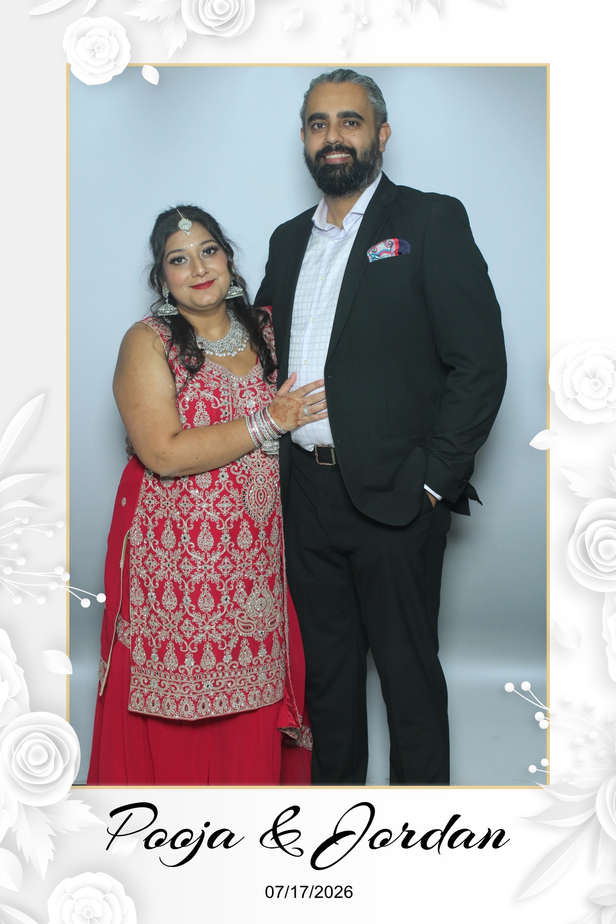 Pooja & Jordan | View more photos from the event at gallery.myselfiemirror.ca/u/romanmyselfiemirrorca/Pooja-Jordan